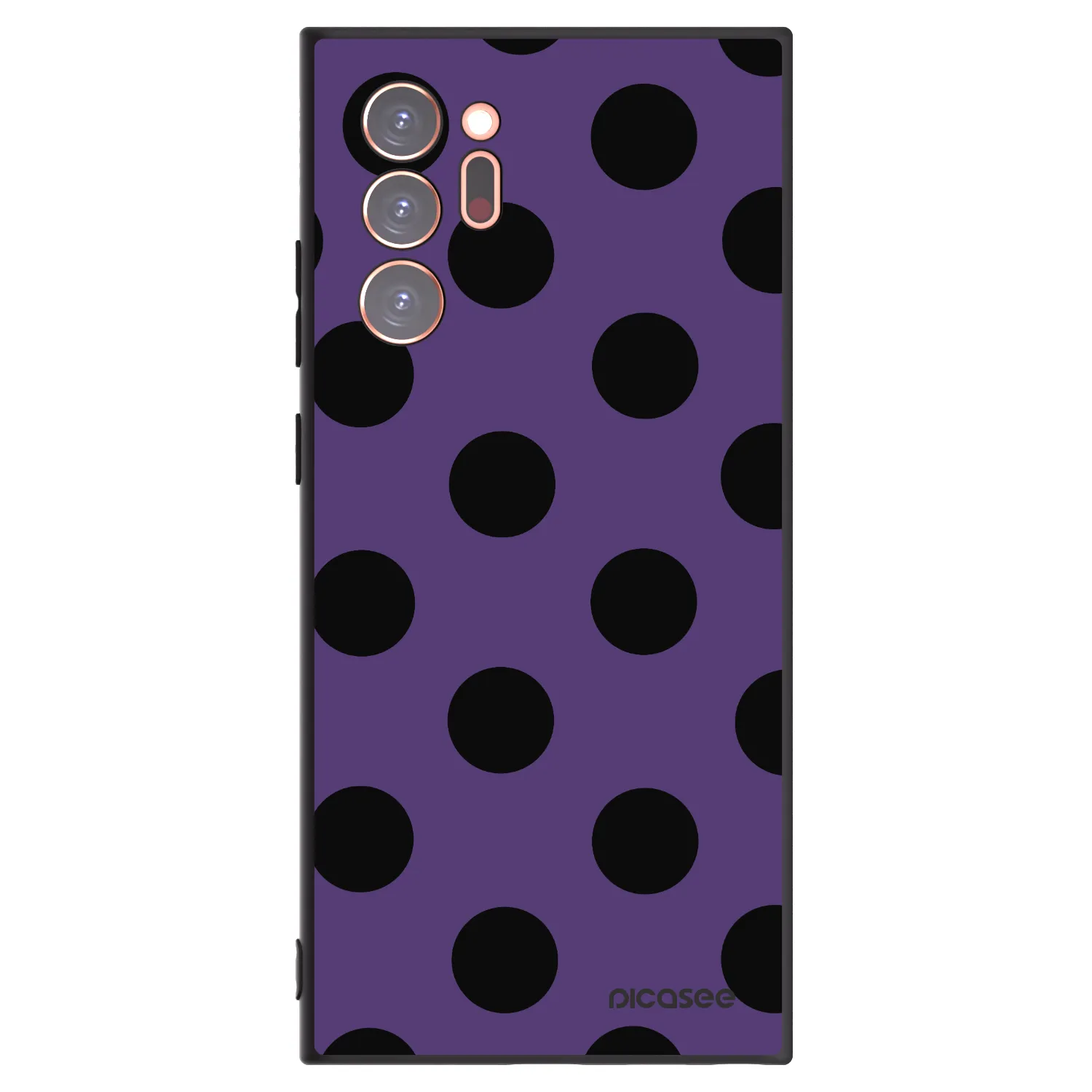 Picasee Μαύρη θήκη σιλικόνης για Samsung Galaxy Note 20 Ultra - Big flickers 2