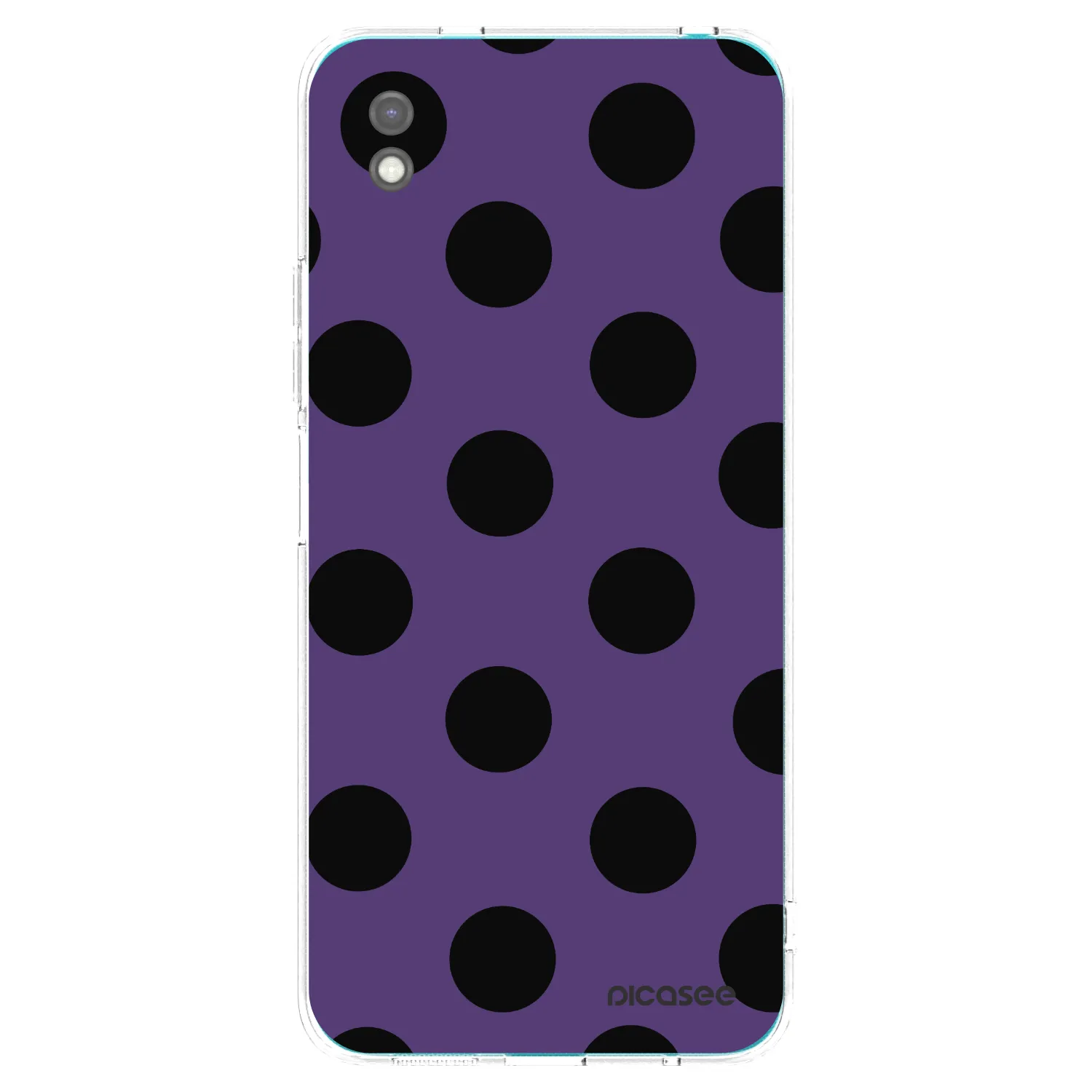 Picasee Μαύρη θήκη σιλικόνης για Xiaomi Redmi 9A - Big flickers 2