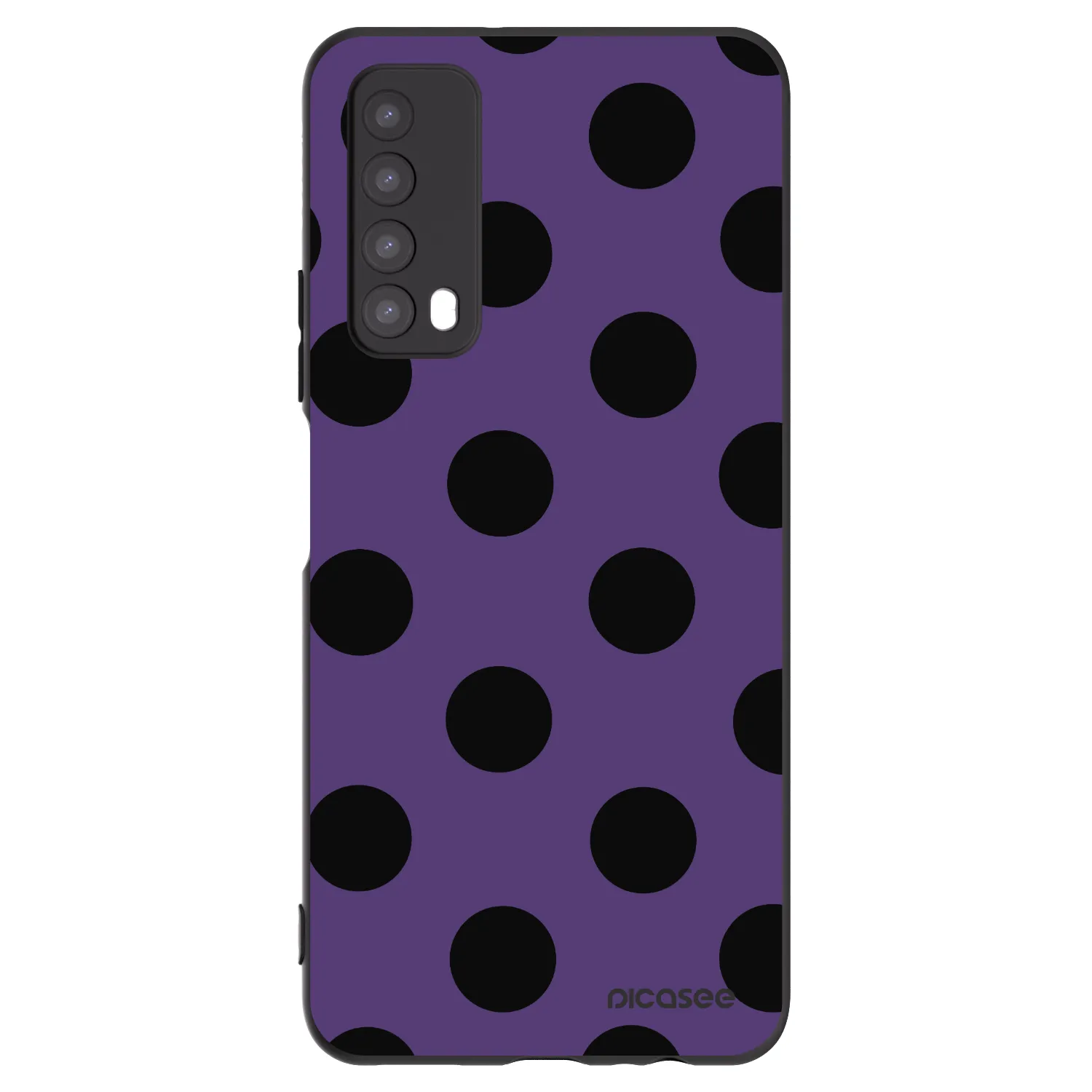 Picasee Μαύρη θήκη σιλικόνης για Huawei P Smart 2021 - Big flickers 2