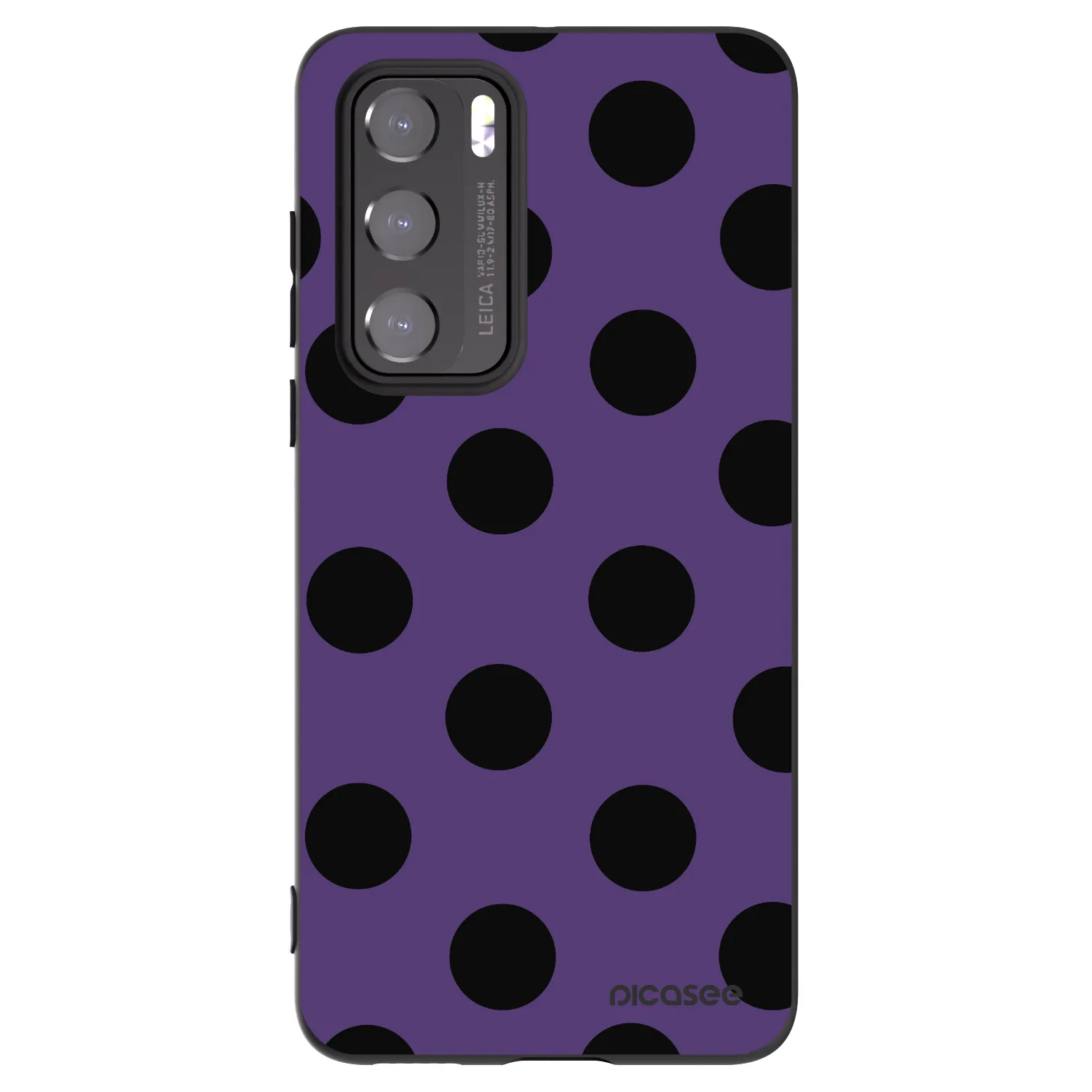 Picasee Μαύρη θήκη σιλικόνης για Huawei P40 - Big flickers 2
