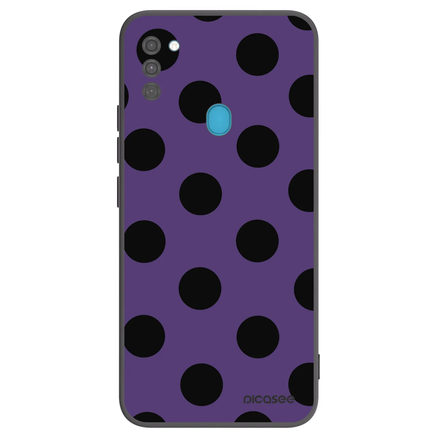 Picasee Μαύρη θήκη σιλικόνης για Samsung Galaxy M11 - Big flickers 2