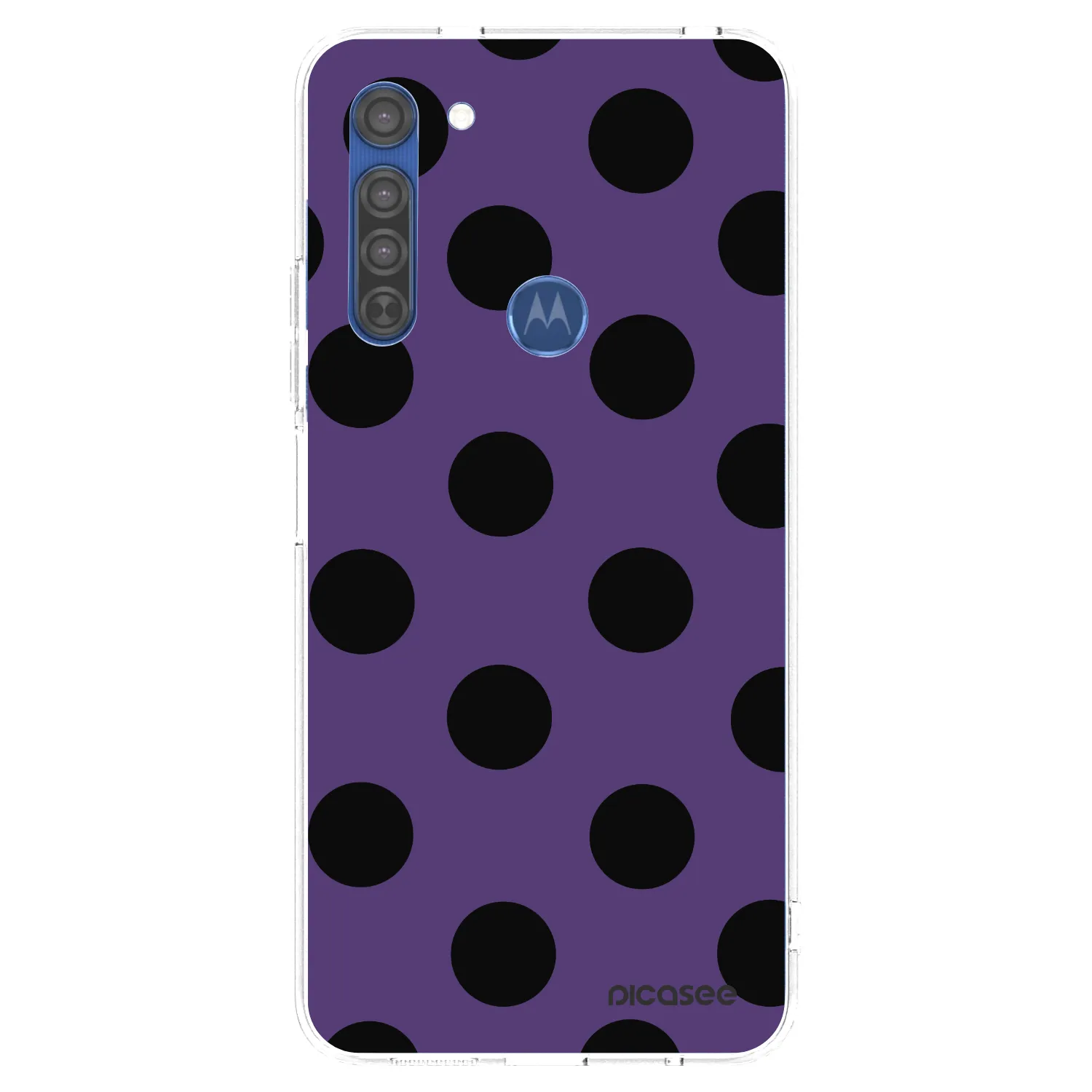 Picasee διαφανής θήκη σιλικόνης Motorola Moto G8 - Big flickers 2