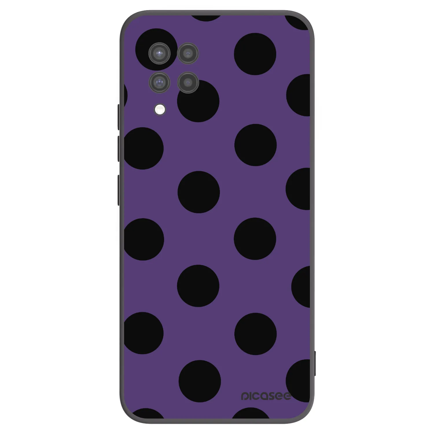 Picasee Μαύρη θήκη σιλικόνης για Samsung Galaxy A42 A426B - Big flickers 2