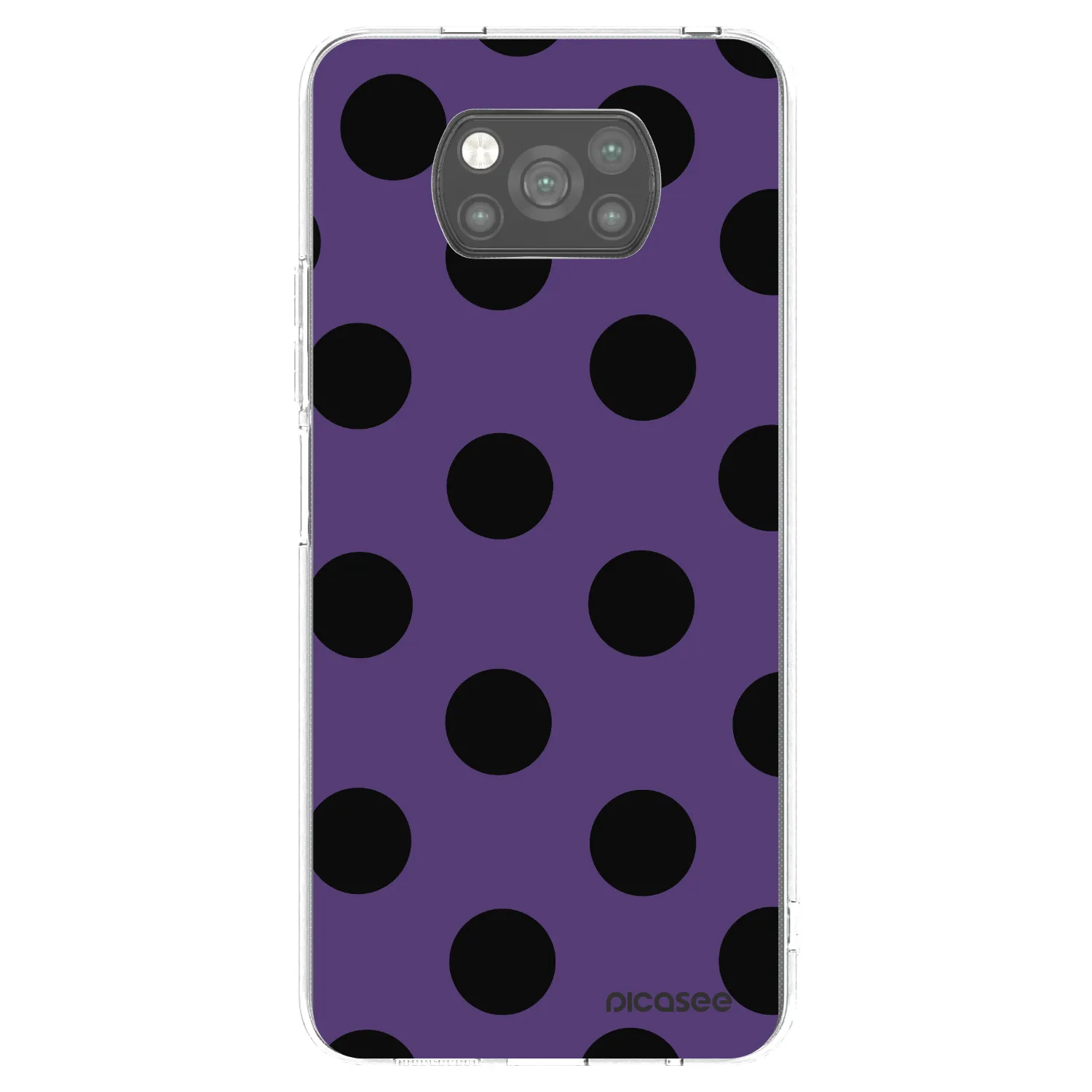 Picasee Μαύρη θήκη σιλικόνης για Xiaomi Poco X3 Pro - Big flickers 2