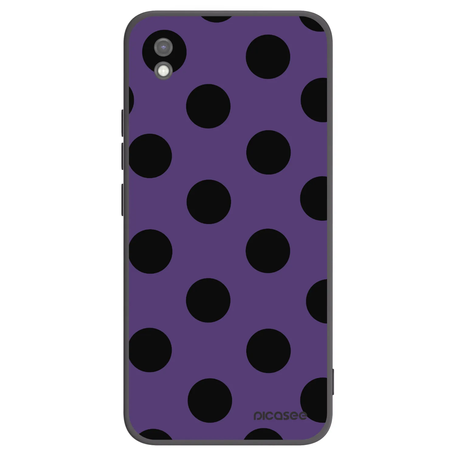 Picasee Μαύρη θήκη σιλικόνης για Xiaomi Redmi 9AT - Big flickers 2