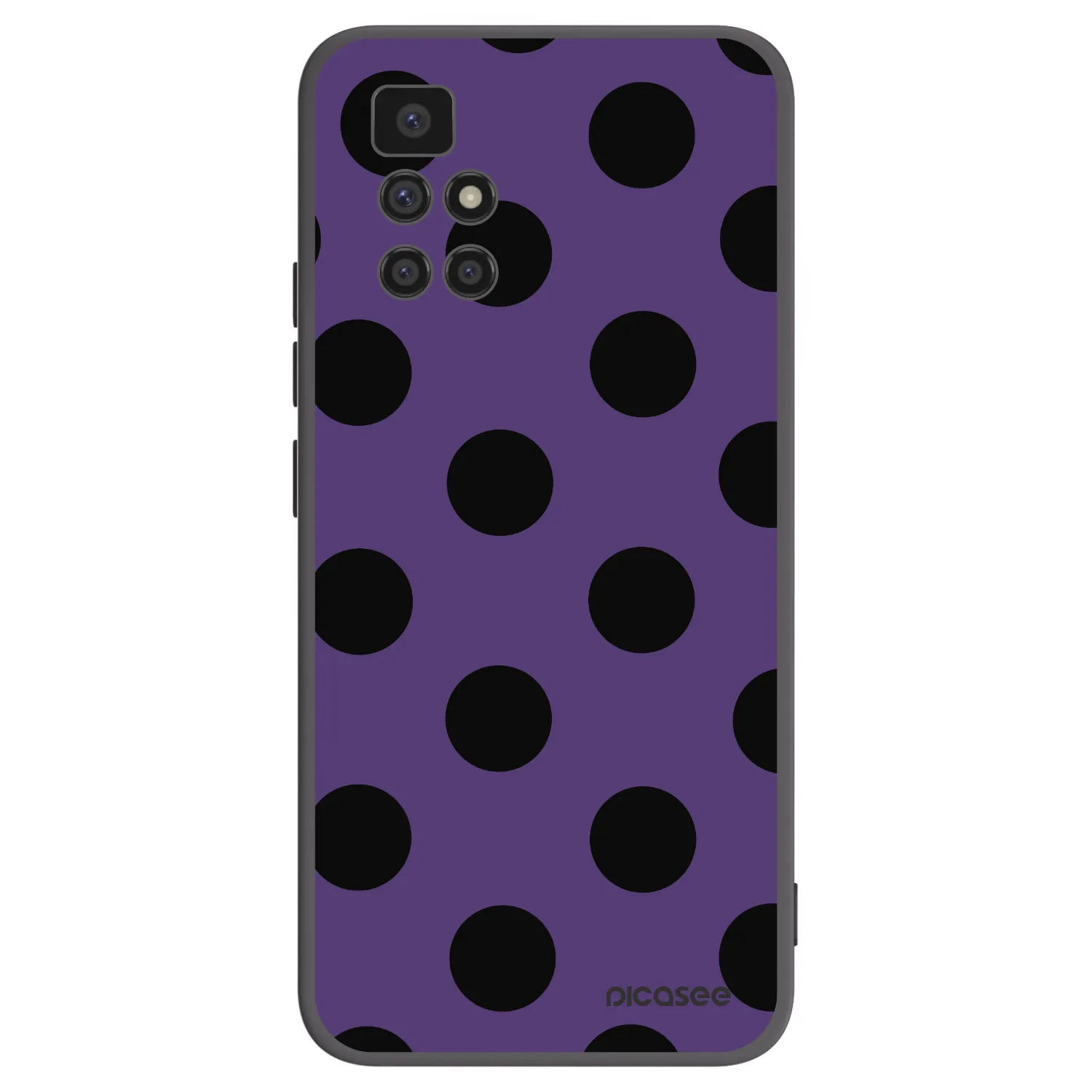 Picasee Μαύρη θήκη σιλικόνης για Xiaomi Redmi 10 - Big flickers 2