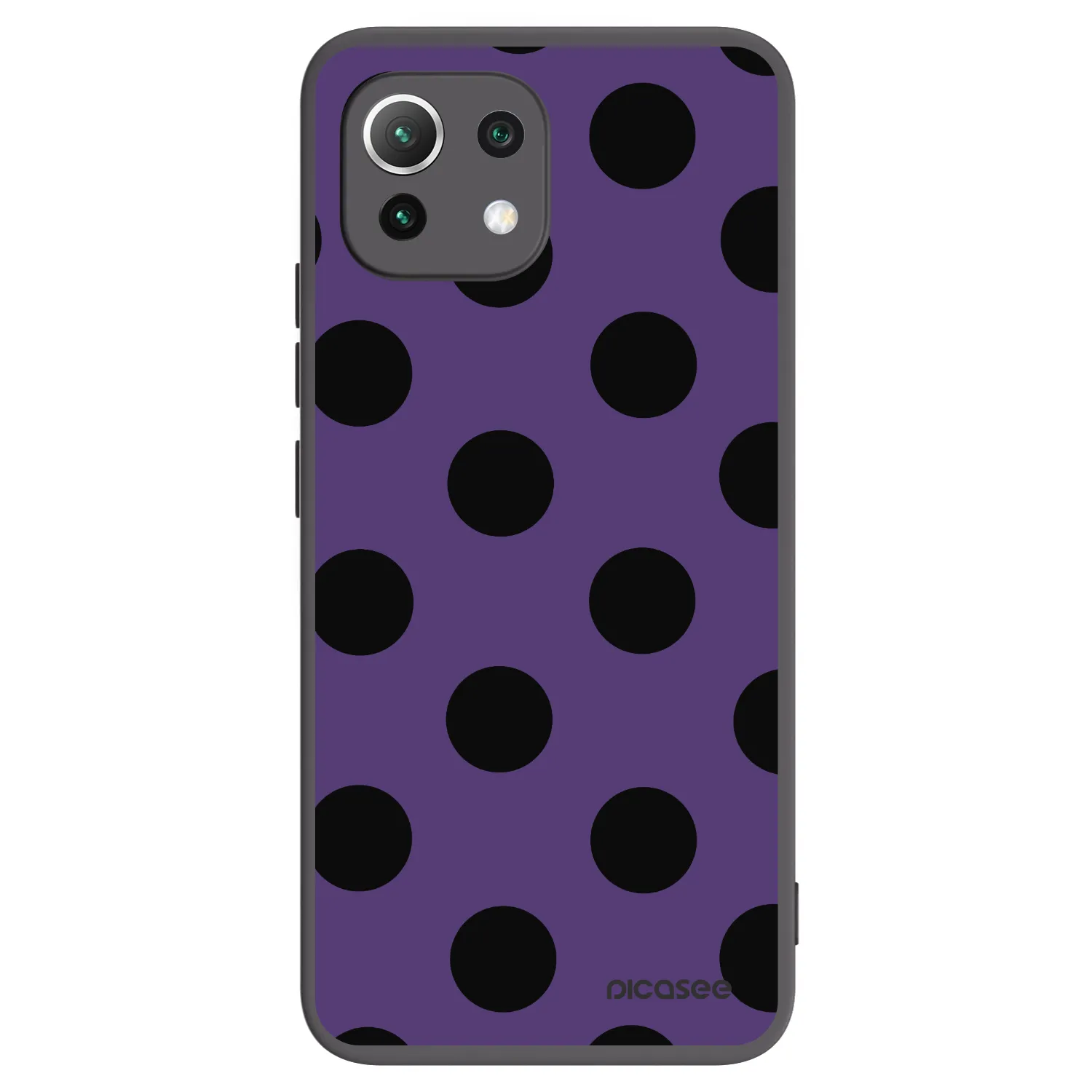 Picasee Μαύρη θήκη σιλικόνης για Xiaomi 11 Lite 5G NE - Big flickers 2