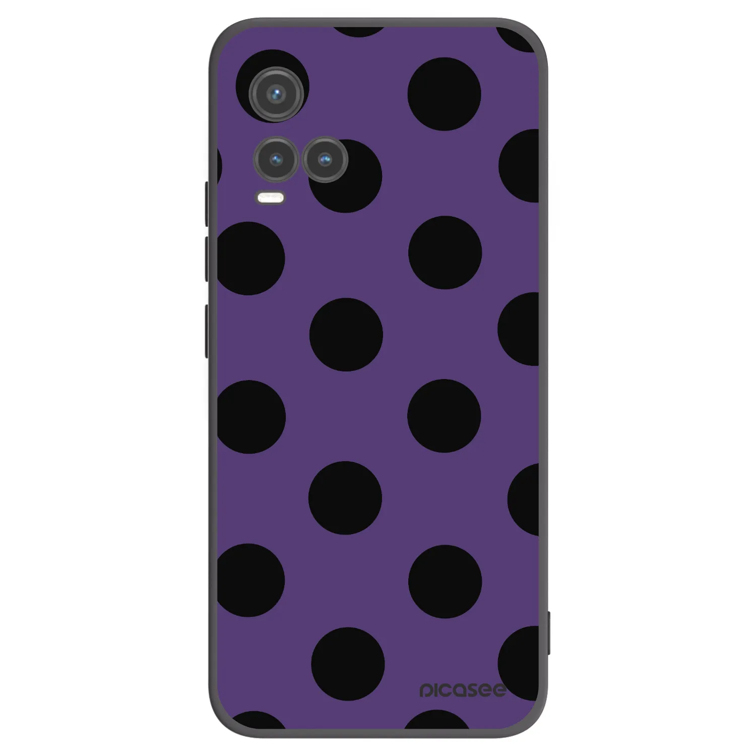 Picasee Μαύρη θήκη σιλικόνης για Vivo Y33s - Big flickers 2