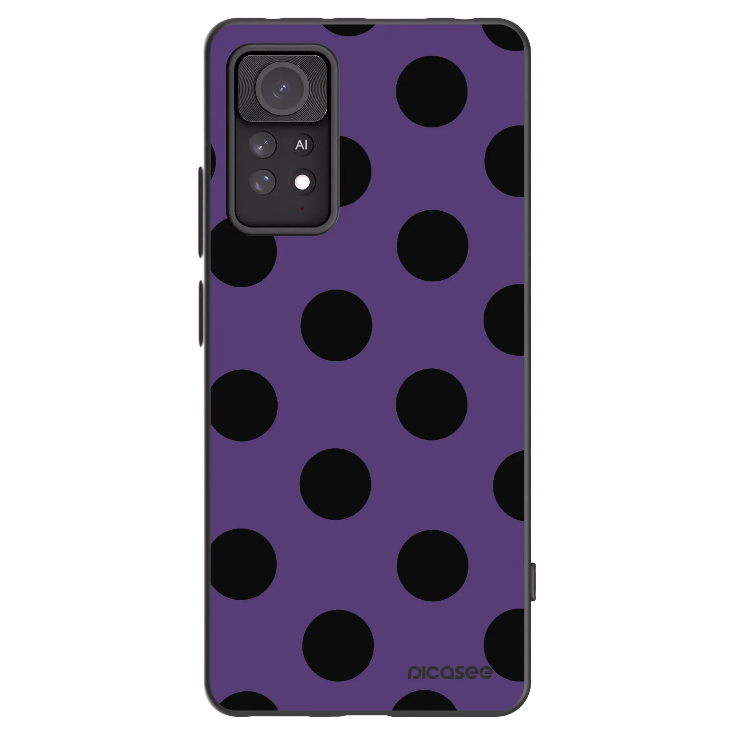 Picasee Μαύρη θήκη σιλικόνης για Xiaomi Redmi Note 11 Pro - Big flickers 2