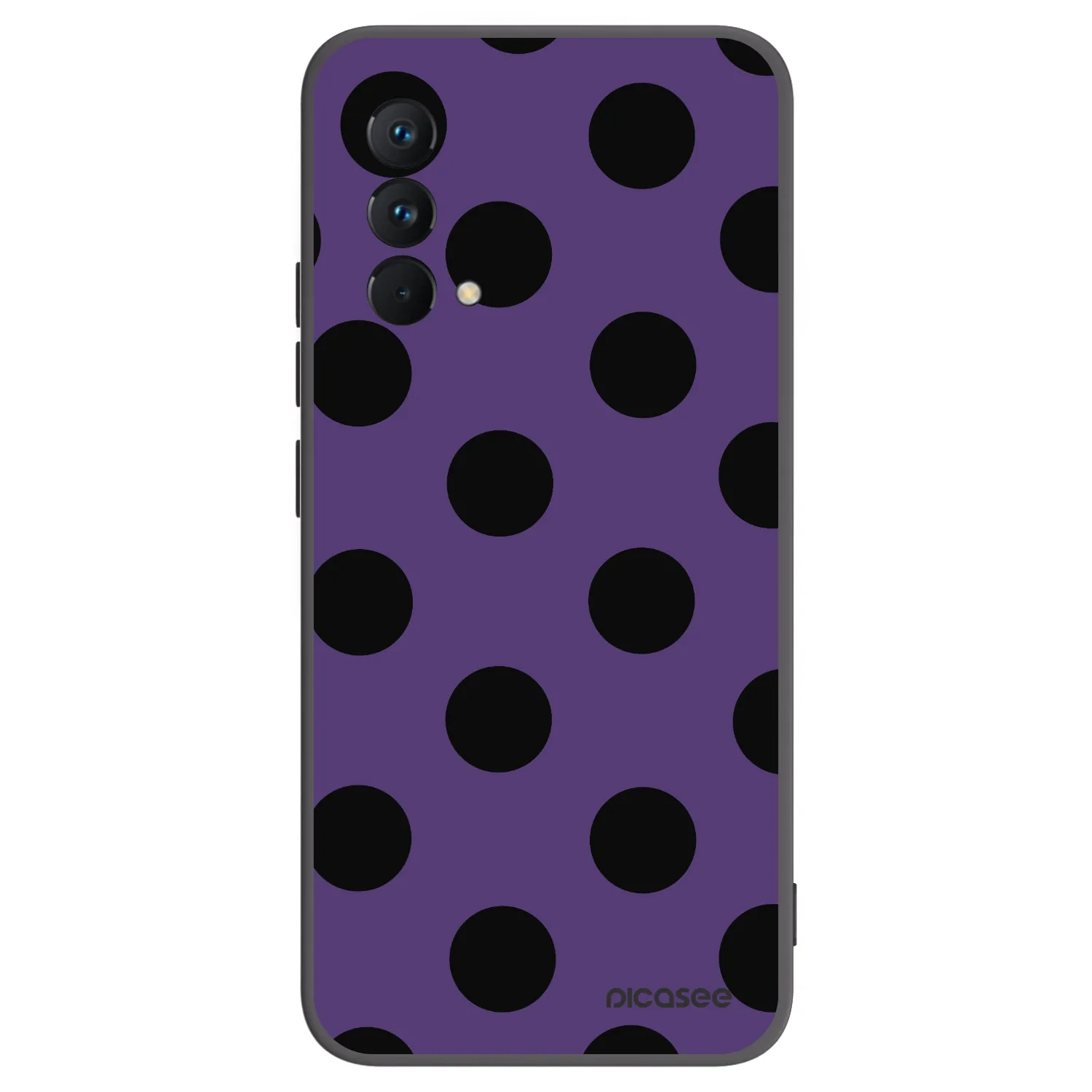 Picasee Μαύρη θήκη σιλικόνης για Realme GT Master Edition 5G - Big flickers 2
