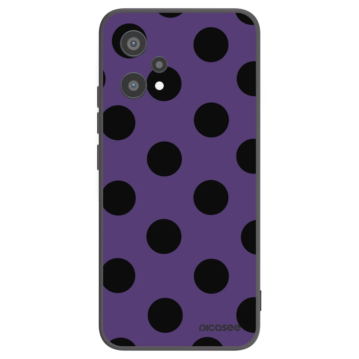 Picasee Μαύρη θήκη σιλικόνης για Realme 9 Pro 5G - Big flickers 2