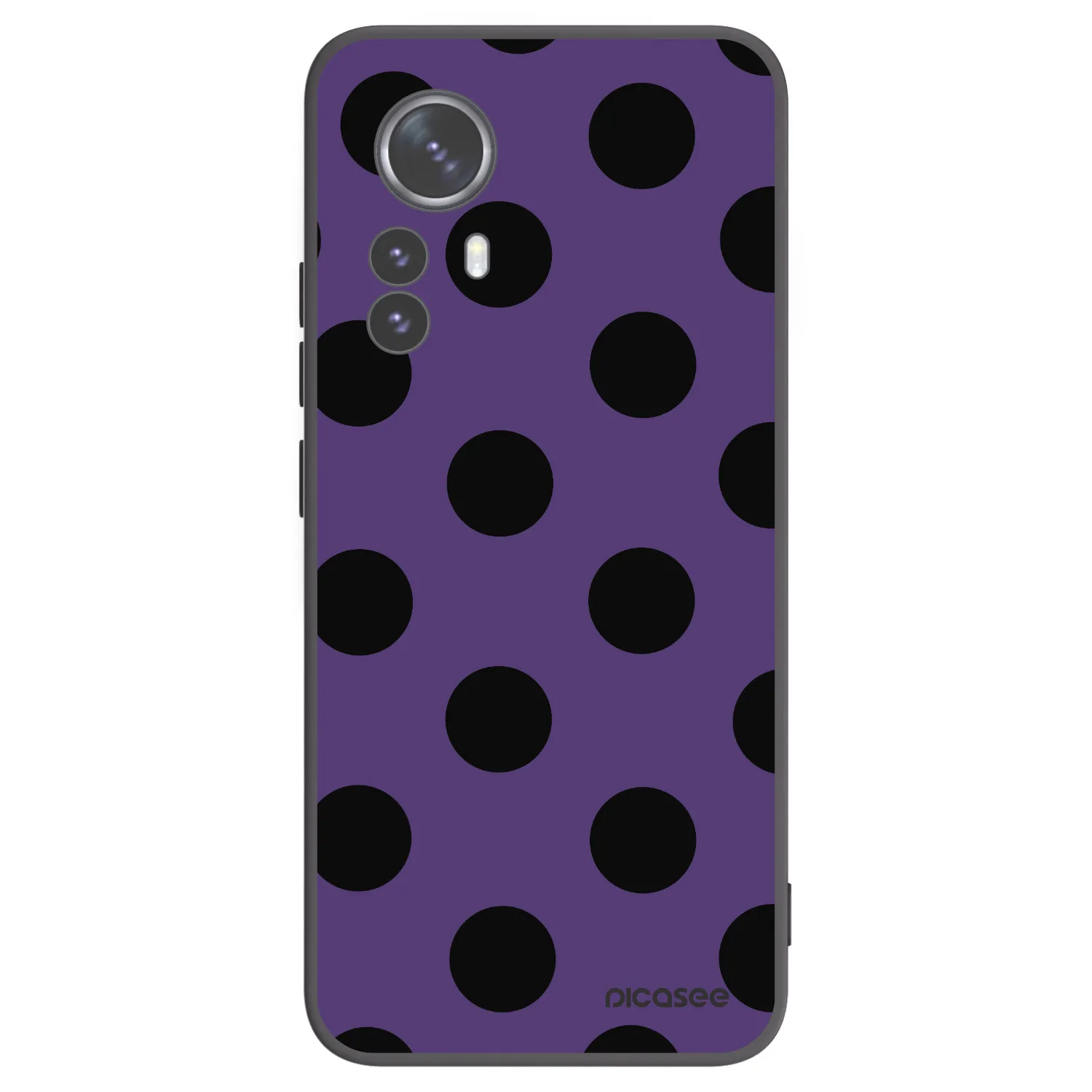 Picasee Μαύρη θήκη σιλικόνης για Xiaomi 12 Pro - Big flickers 2