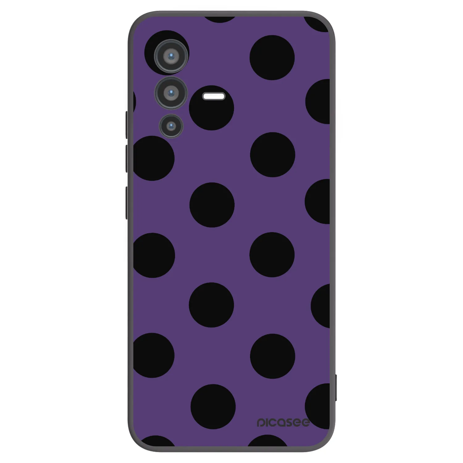 Picasee Μαύρη θήκη σιλικόνης για Vivo V23 5G - Big flickers 2