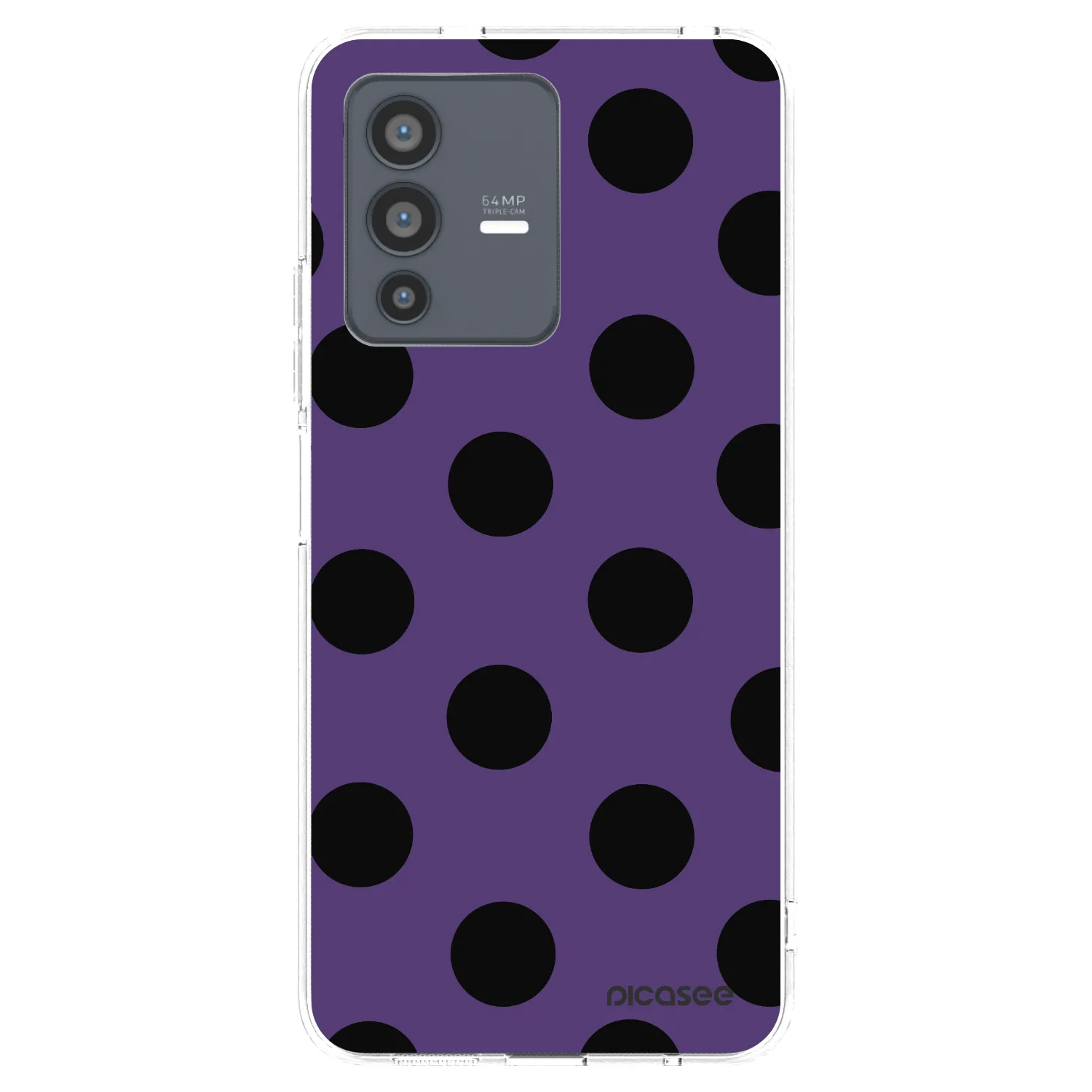 Picasee διαφανής θήκη σιλικόνης Vivo V23 5G - Big flickers 2