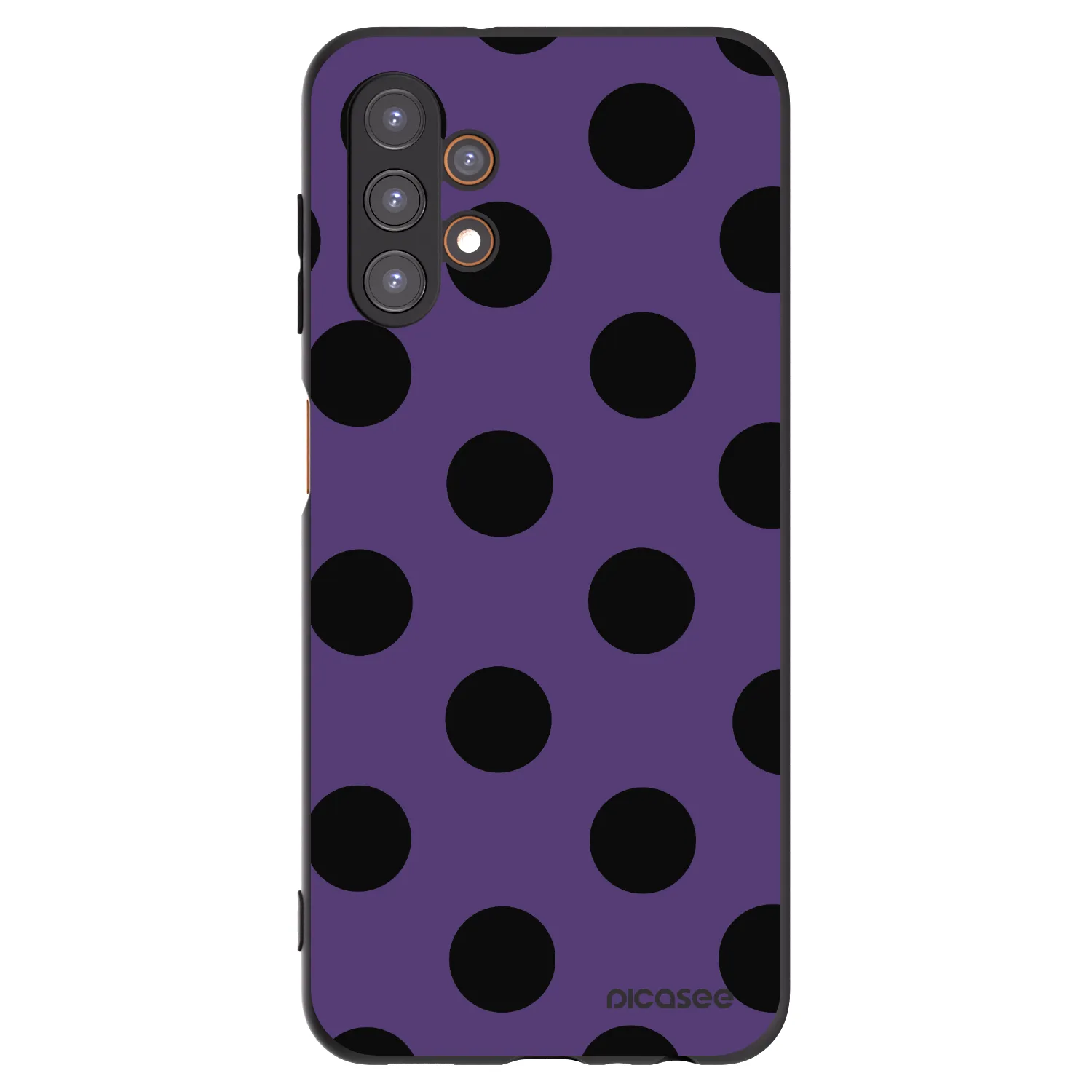 Picasee Μαύρη θήκη σιλικόνης για Samsung Galaxy A13 4G A135 - Big flickers 2