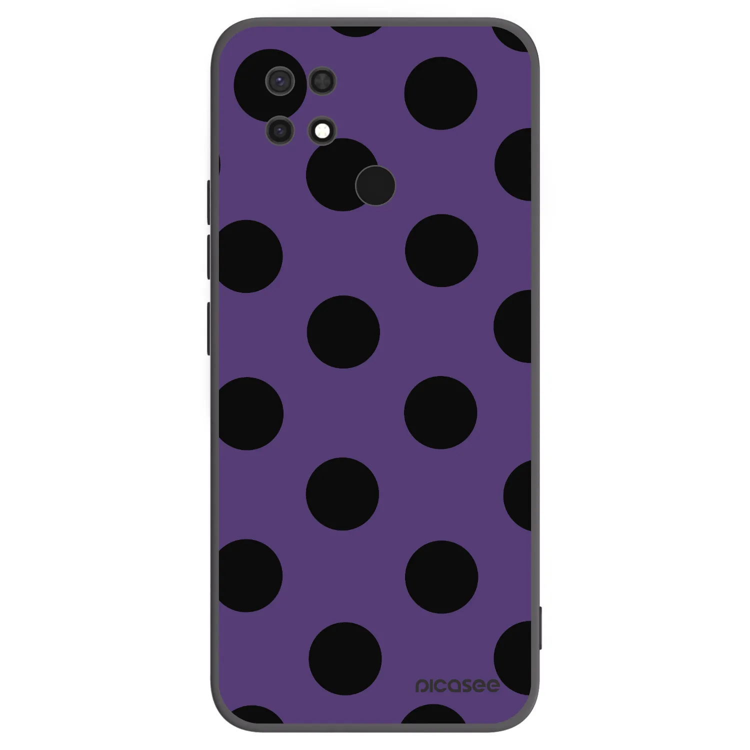 Picasee Μαύρη θήκη σιλικόνης για Xiaomi Redmi 10C - Big flickers 2