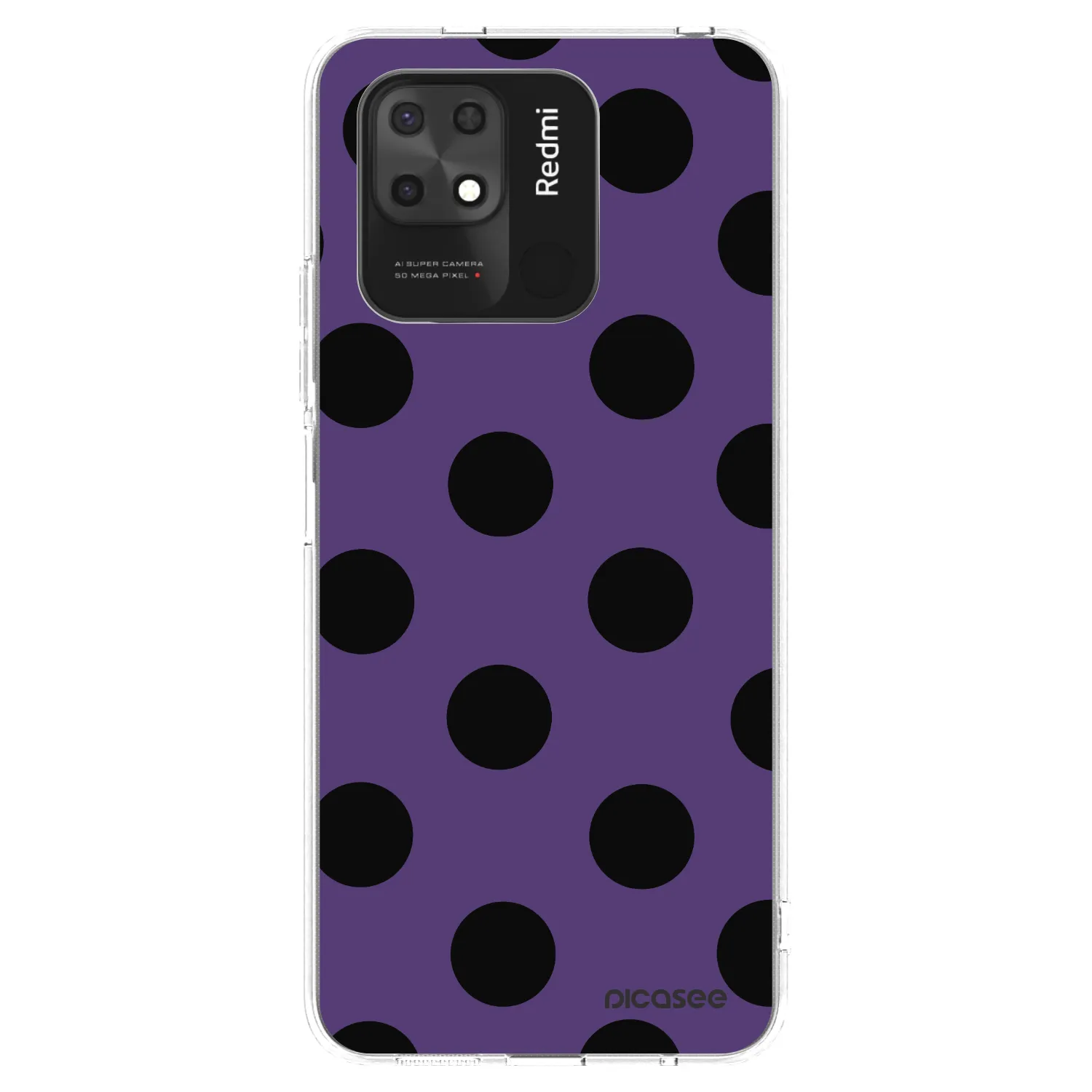 Picasee διαφανής θήκη σιλικόνης Xiaomi Redmi 10C - Big flickers 2