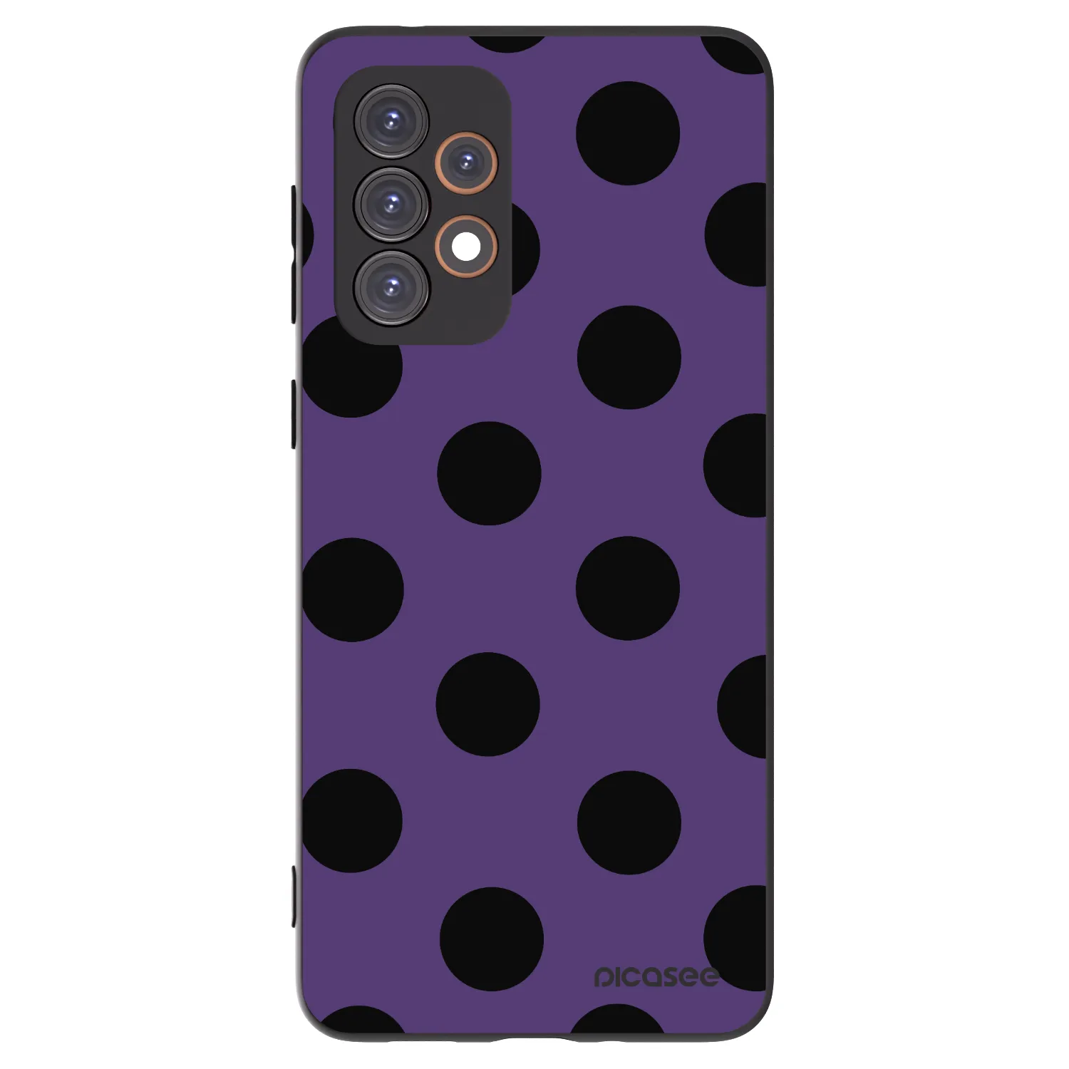 Picasee Μαύρη θήκη σιλικόνης για Samsung Galaxy A33 5G A336 - Big flickers 2