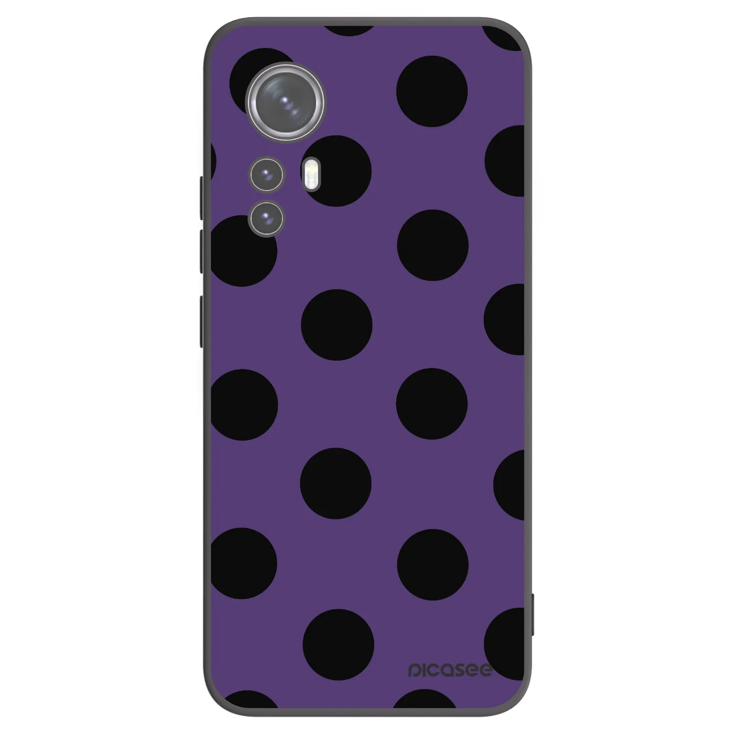 Picasee Μαύρη θήκη σιλικόνης για Xiaomi 12X - Big flickers 2