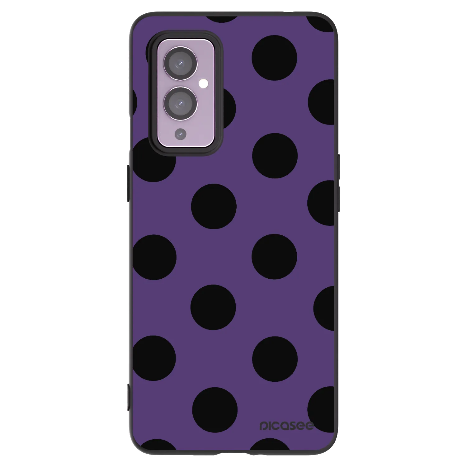 Picasee Μαύρη θήκη σιλικόνης για OnePlus 9 - Big flickers 2