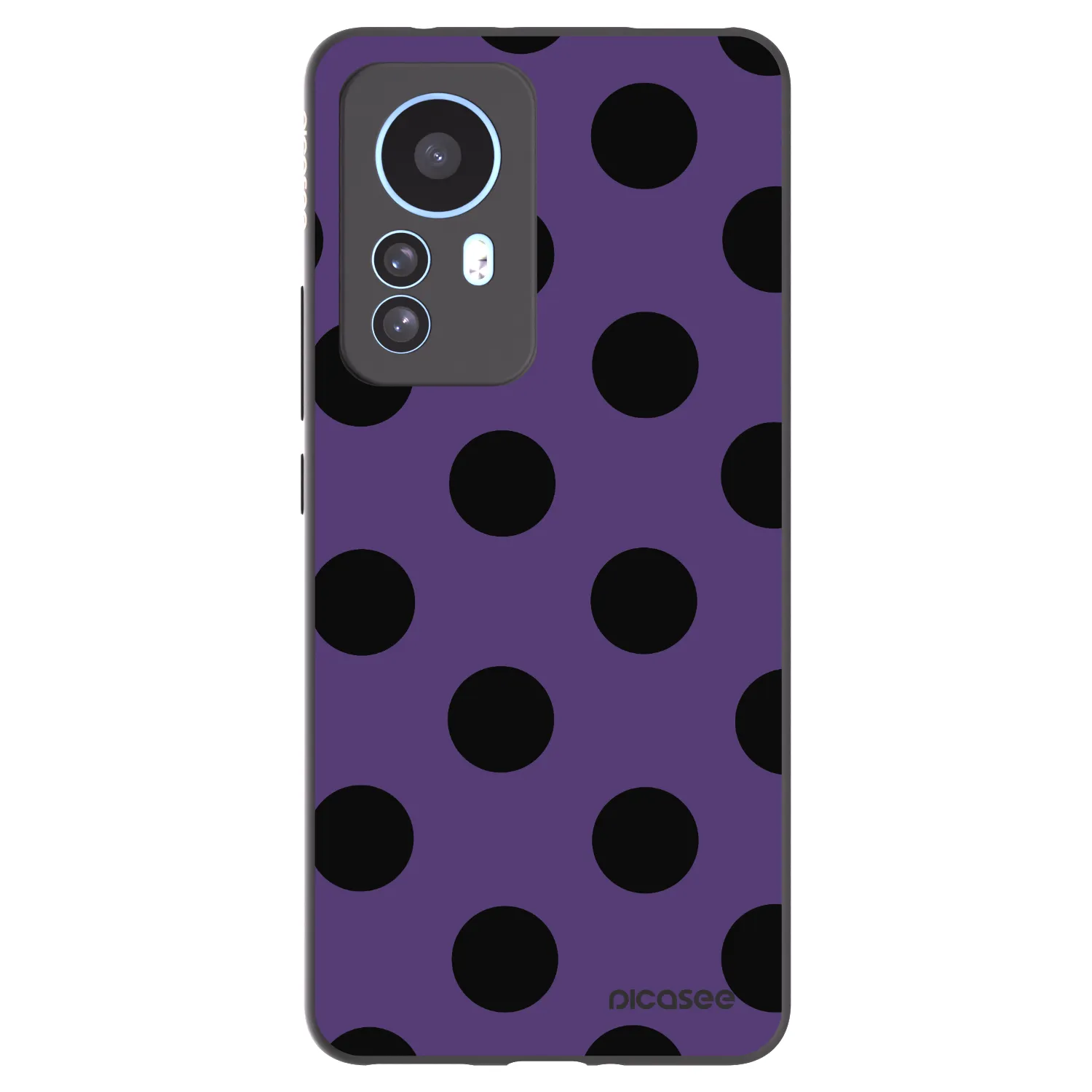 Picasee Μαύρη θήκη σιλικόνης για Xiaomi 12T - Big flickers 2