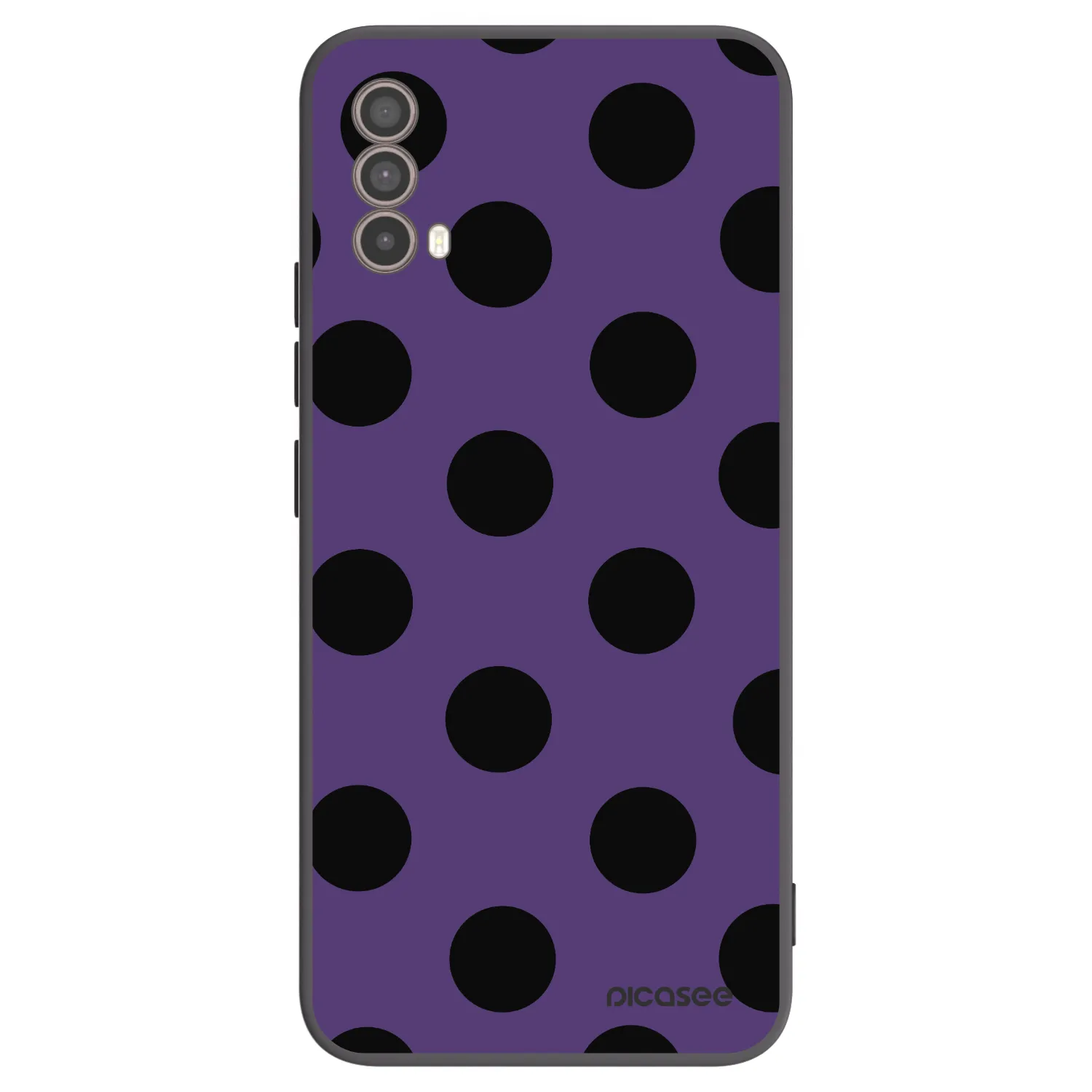 Picasee Μαύρη θήκη σιλικόνης για Motorola Moto E40 - Big flickers 2
