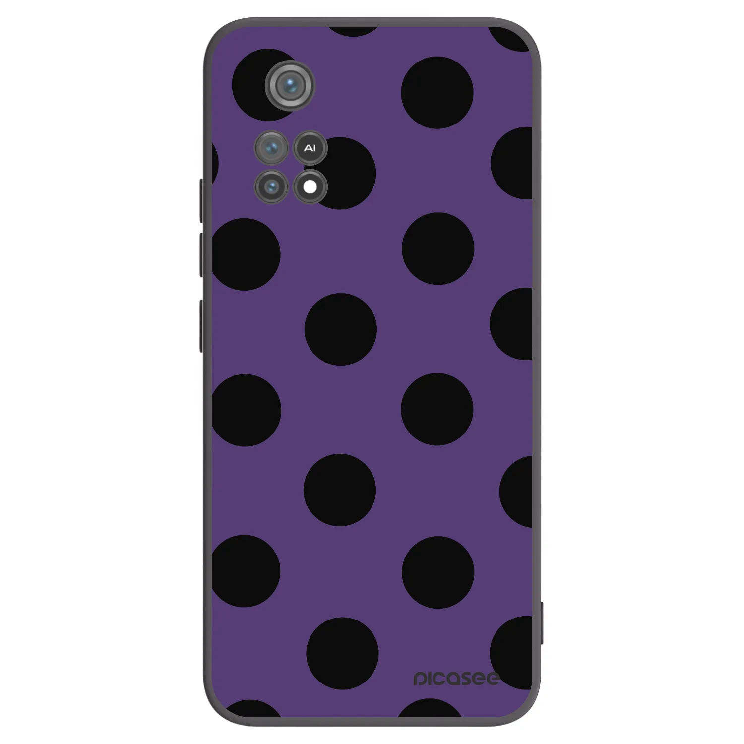 Picasee Μαύρη θήκη σιλικόνης για Xiaomi Poco M4 Pro - Big flickers 2