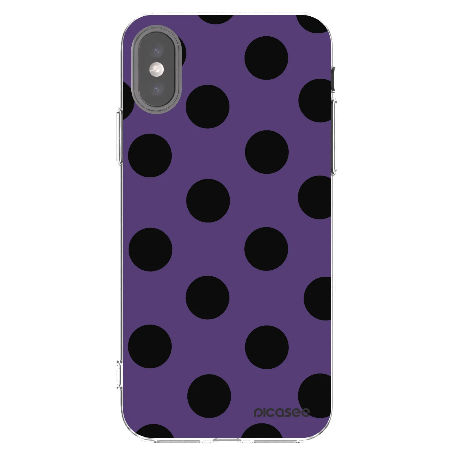 Picasee διαφανής θήκη σιλικόνης Apple iPhone X/XS - Big flickers 2