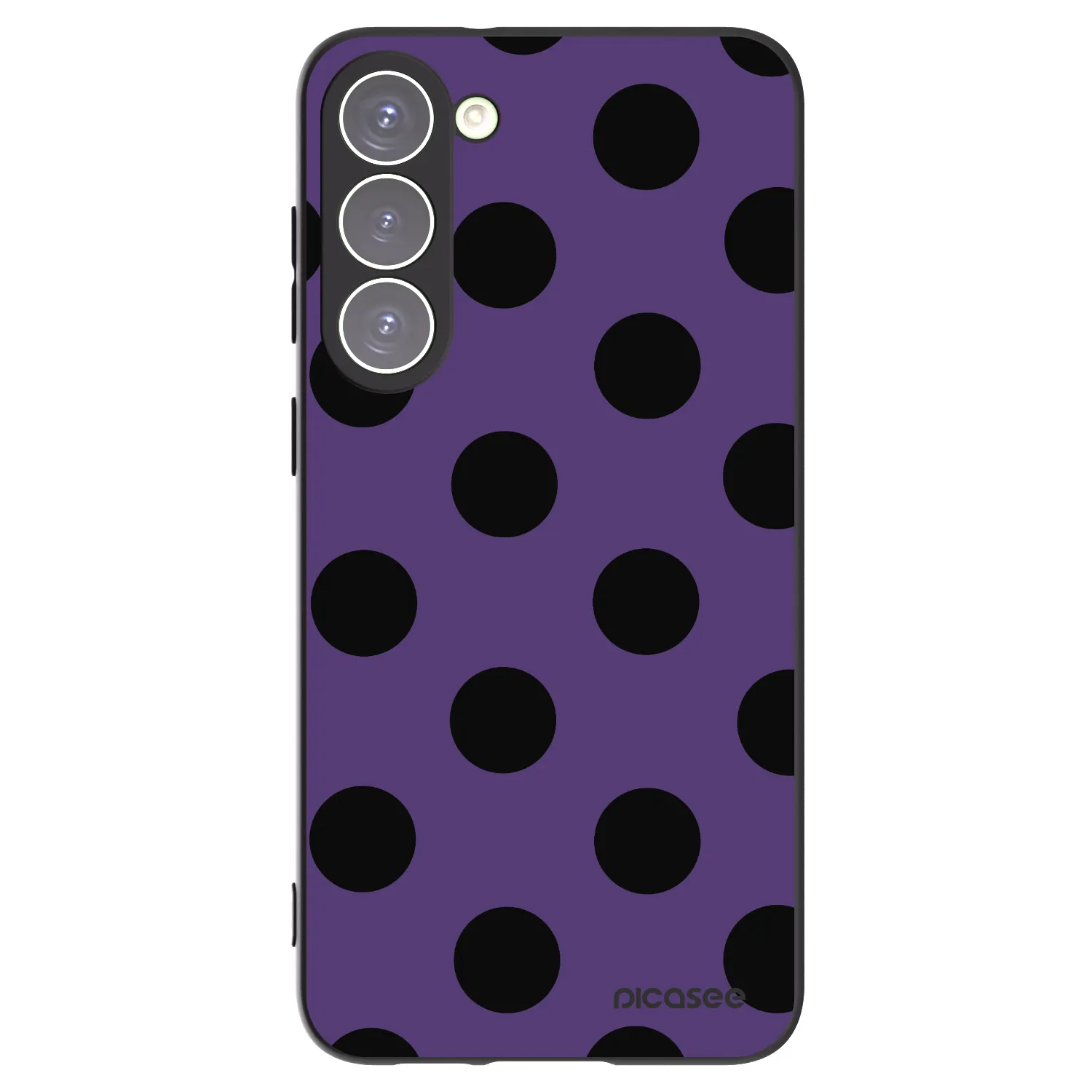 Picasee Μαύρη θήκη σιλικόνης για Samsung Galaxy S23+ 5G - Big flickers 2