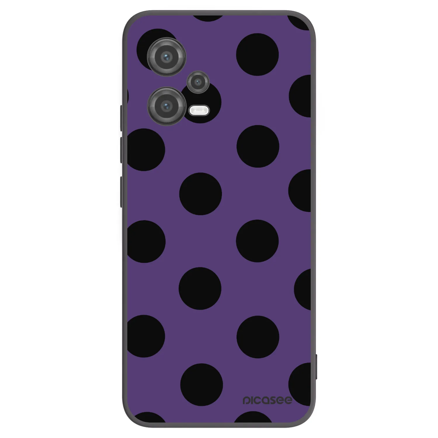 Picasee Μαύρη θήκη σιλικόνης για Xiaomi Poco X5 - Big flickers 2