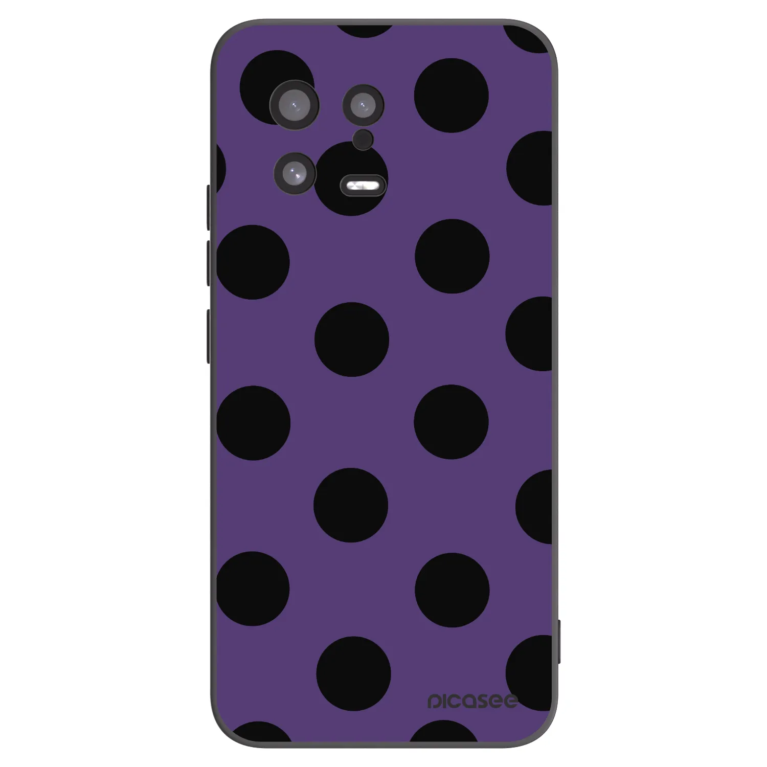 Picasee Μαύρη θήκη σιλικόνης για Xiaomi 13 - Big flickers 2