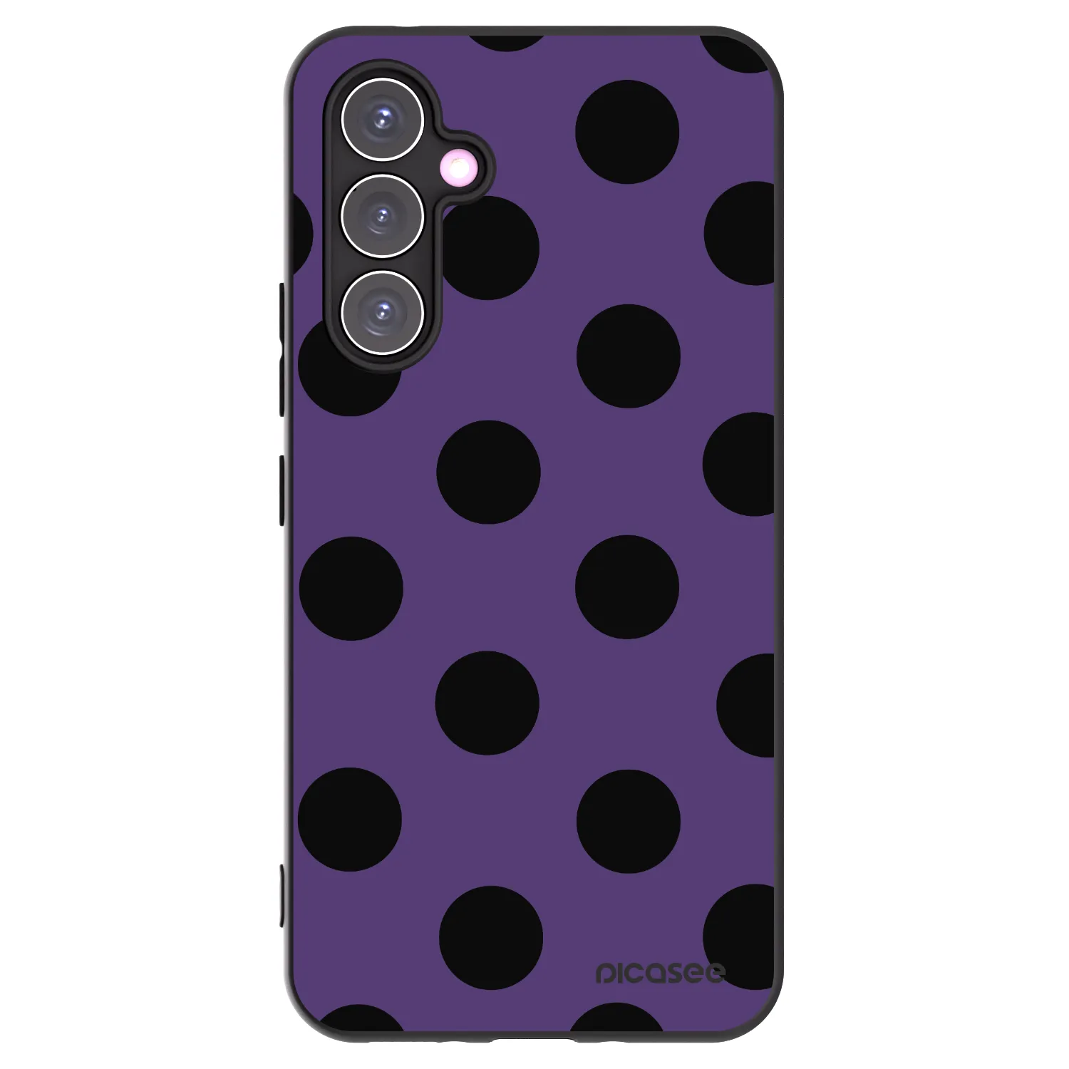 Picasee Μαύρη θήκη σιλικόνης για Samsung Galaxy A54 5G A546B - Big flickers 2