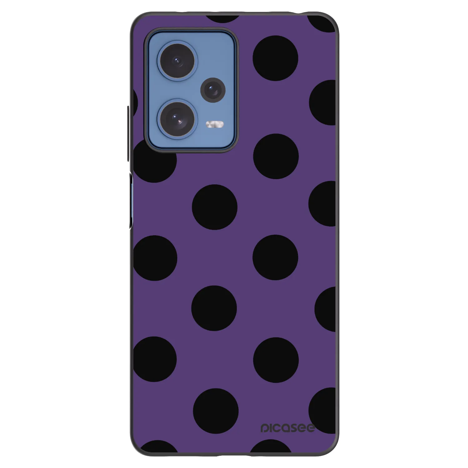 Picasee Μαύρη θήκη σιλικόνης για Xiaomi Redmi Note 12 Pro 5G - Big flickers 2