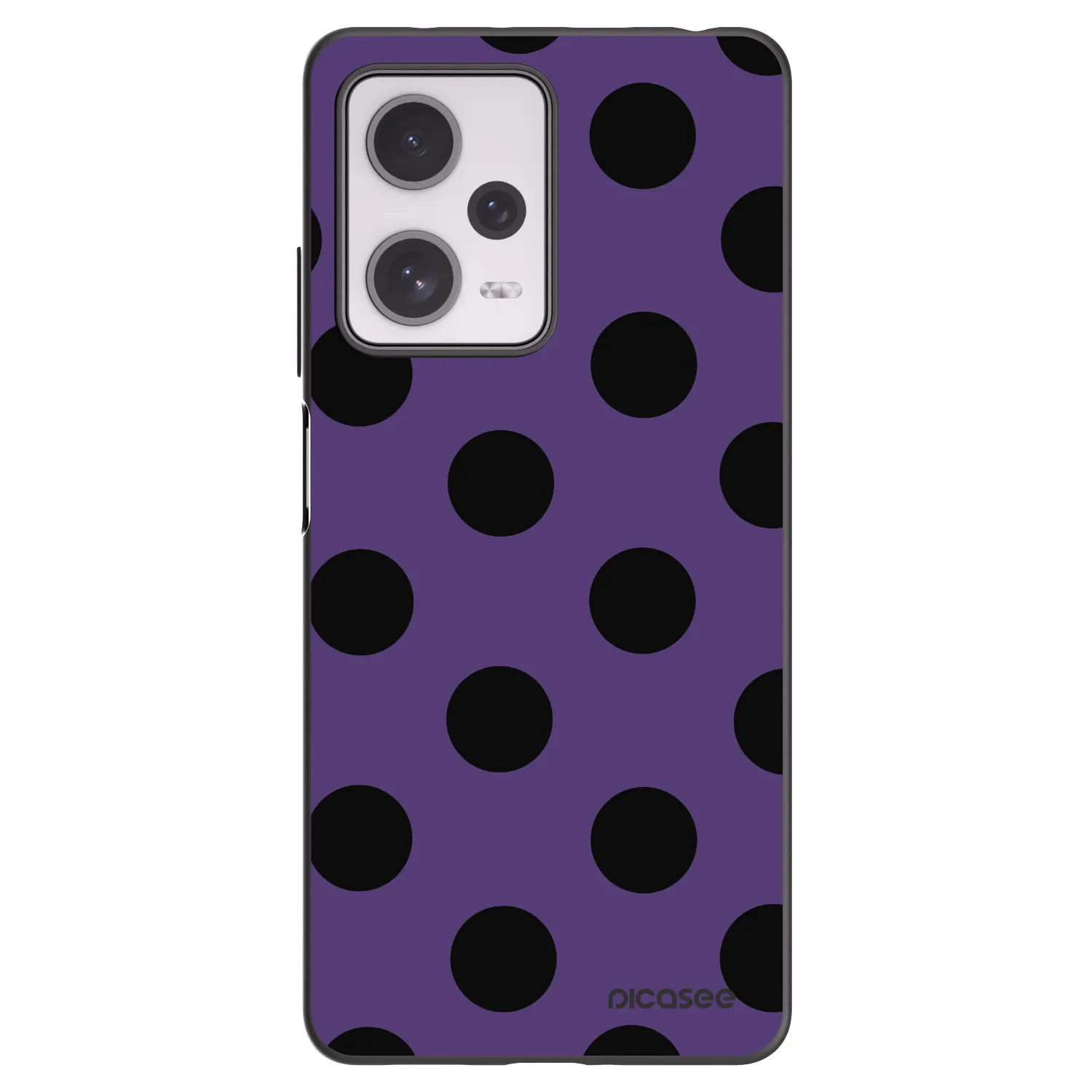Picasee Μαύρη θήκη σιλικόνης για Xiaomi Redmi Note 12 Pro+ 5G - Big flickers 2