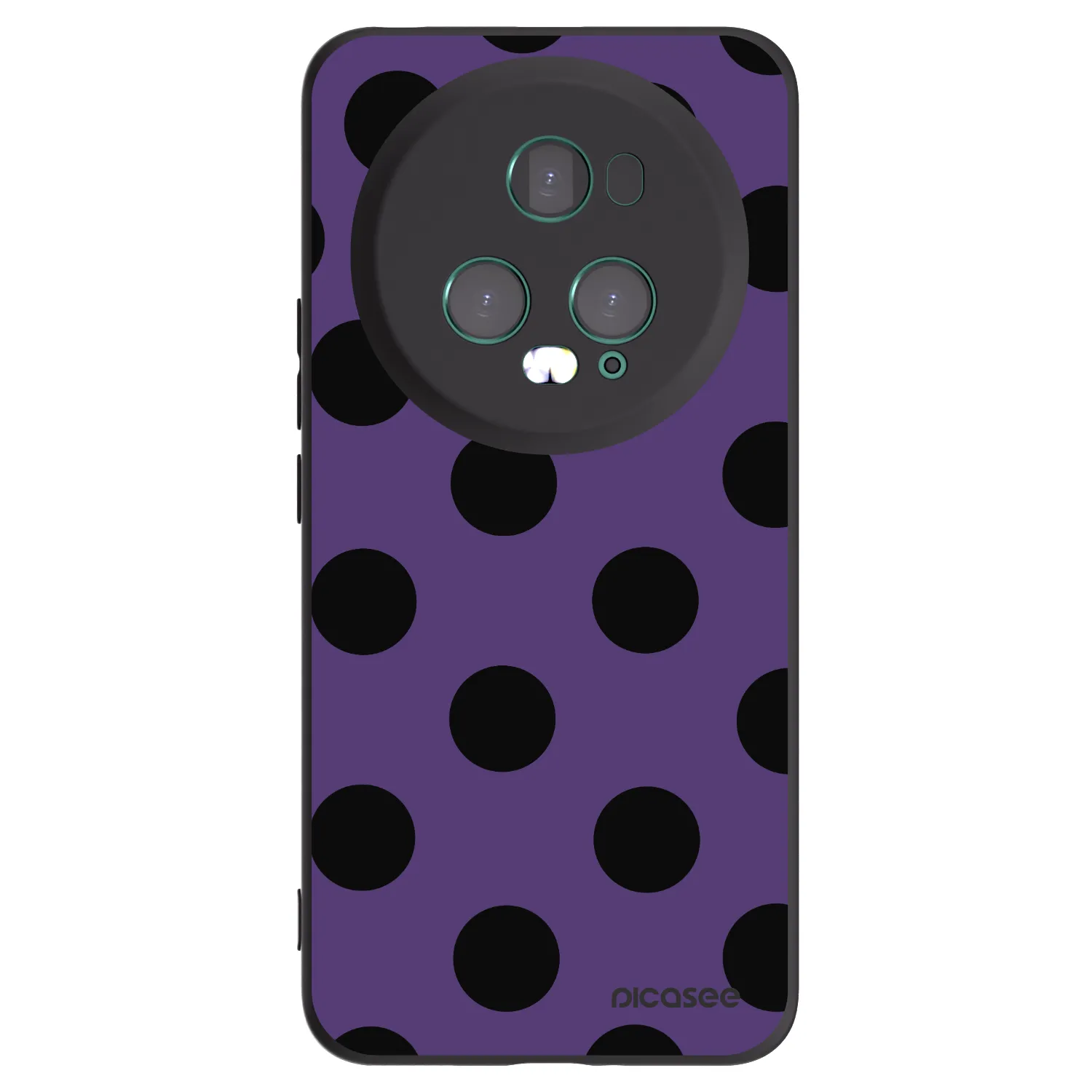 Picasee Μαύρη θήκη σιλικόνης για Honor Magic5 Pro - Big flickers 2