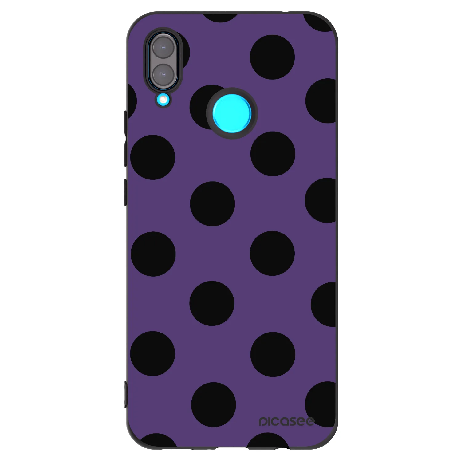 Picasee Μαύρη θήκη σιλικόνης για Huawei Nova 3 - Big flickers 2