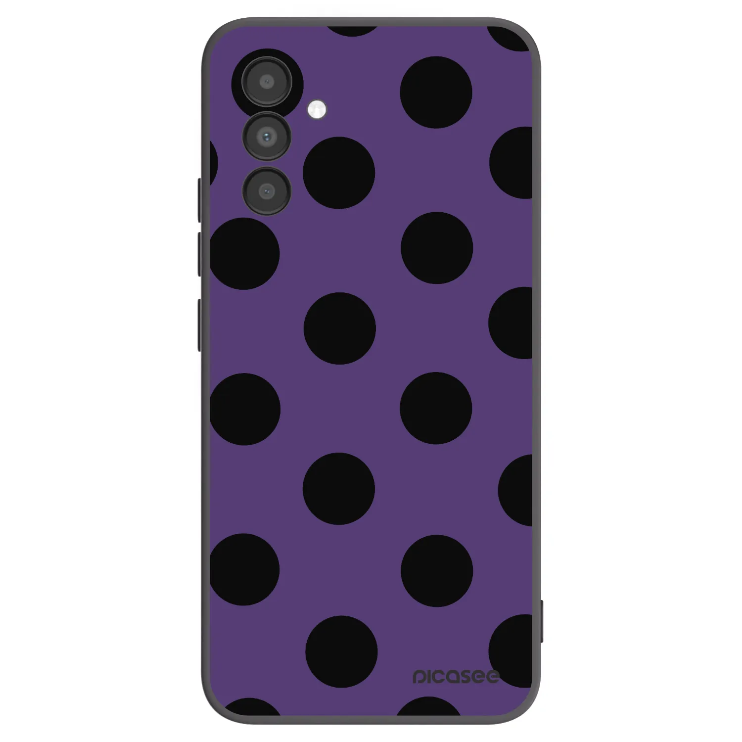 Picasee Μαύρη θήκη σιλικόνης για Samsung Galaxy A04s A047F - Big flickers 2