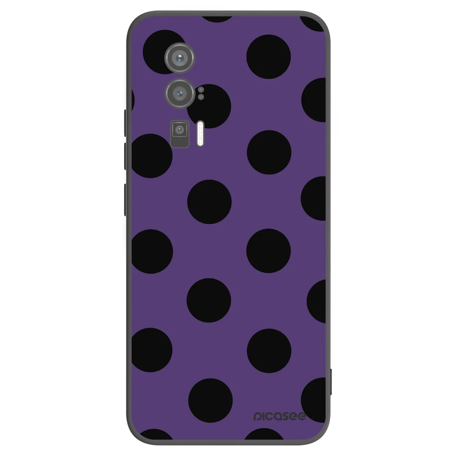 Picasee Μαύρη θήκη σιλικόνης για Xiaomi Poco F5 Pro 5G - Big flickers 2