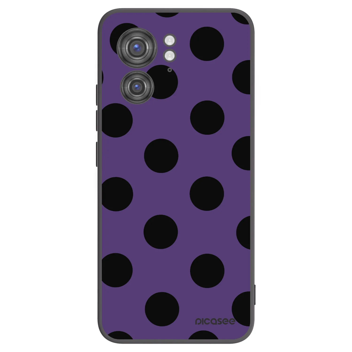Picasee Μαύρη θήκη σιλικόνης για Motorola Edge 40 - Big flickers 2