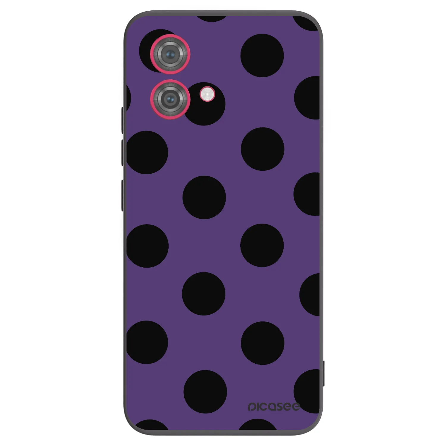 Picasee Μαύρη θήκη σιλικόνης για Motorola Moto G84 5G - Big flickers 2