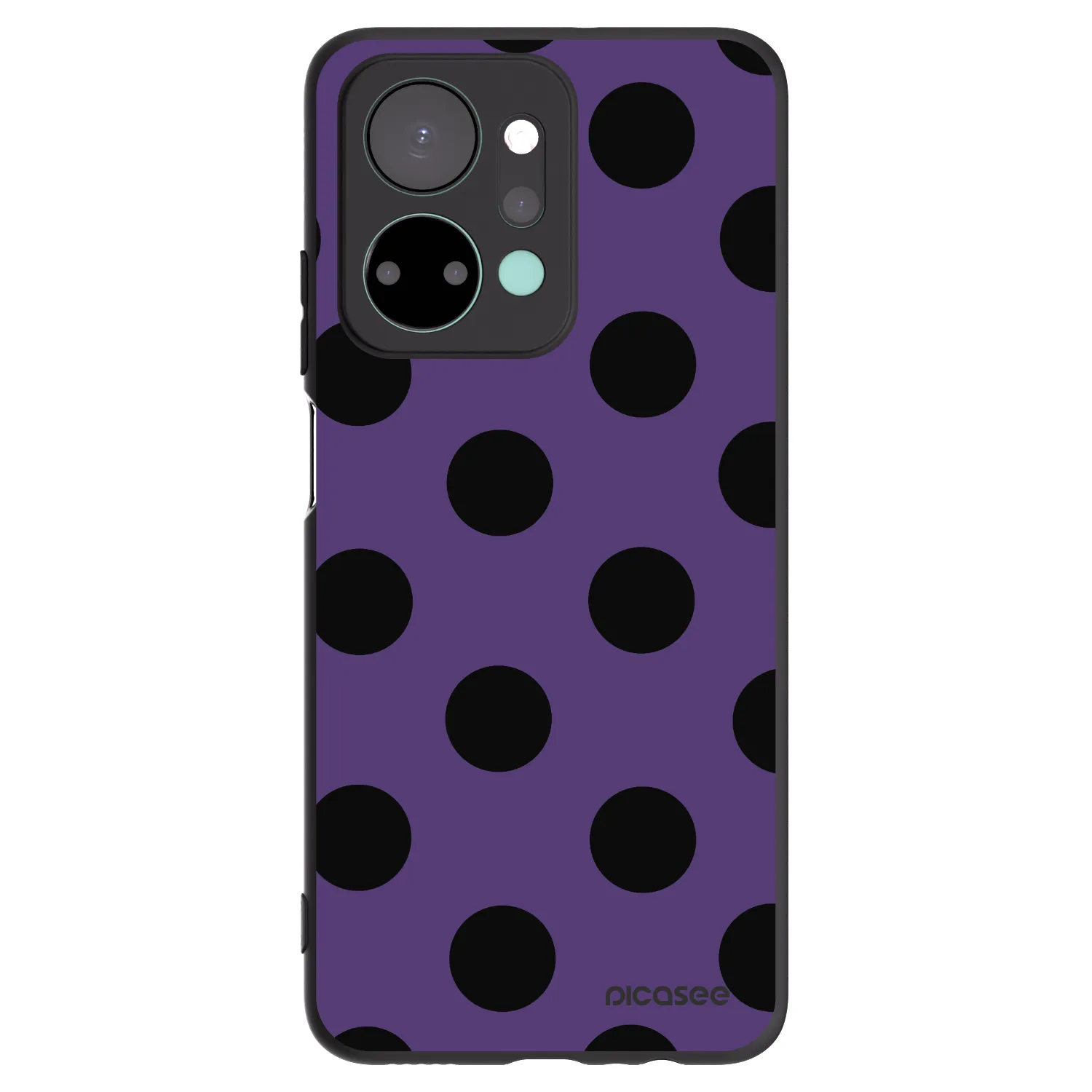 Picasee Μαύρη θήκη σιλικόνης για Honor X7a - Big flickers 2