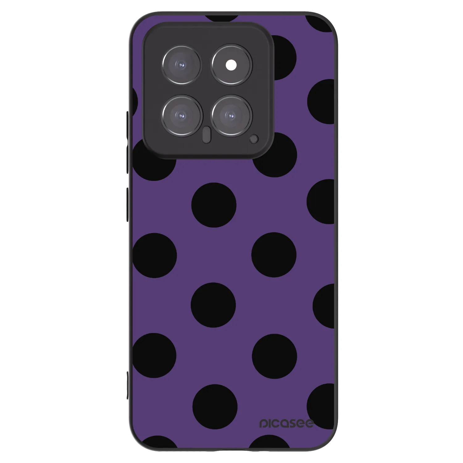 Picasee Μαύρη θήκη σιλικόνης για Xiaomi 14 - Big flickers 2