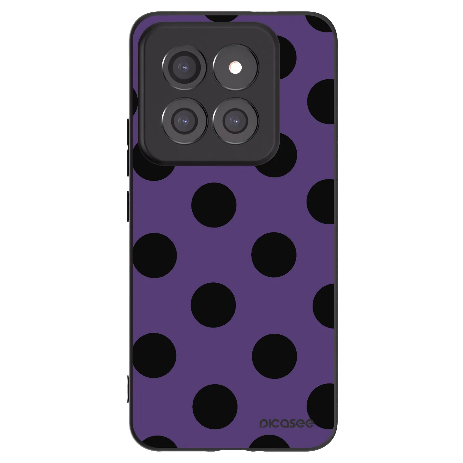Picasee Μαύρη θήκη σιλικόνης για Xiaomi 14 Pro - Big flickers 2