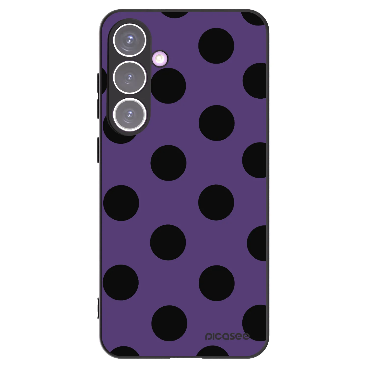 Picasee Μαύρη θήκη σιλικόνης για Samsung Galaxy S24+ S926B 5G - Big flickers 2