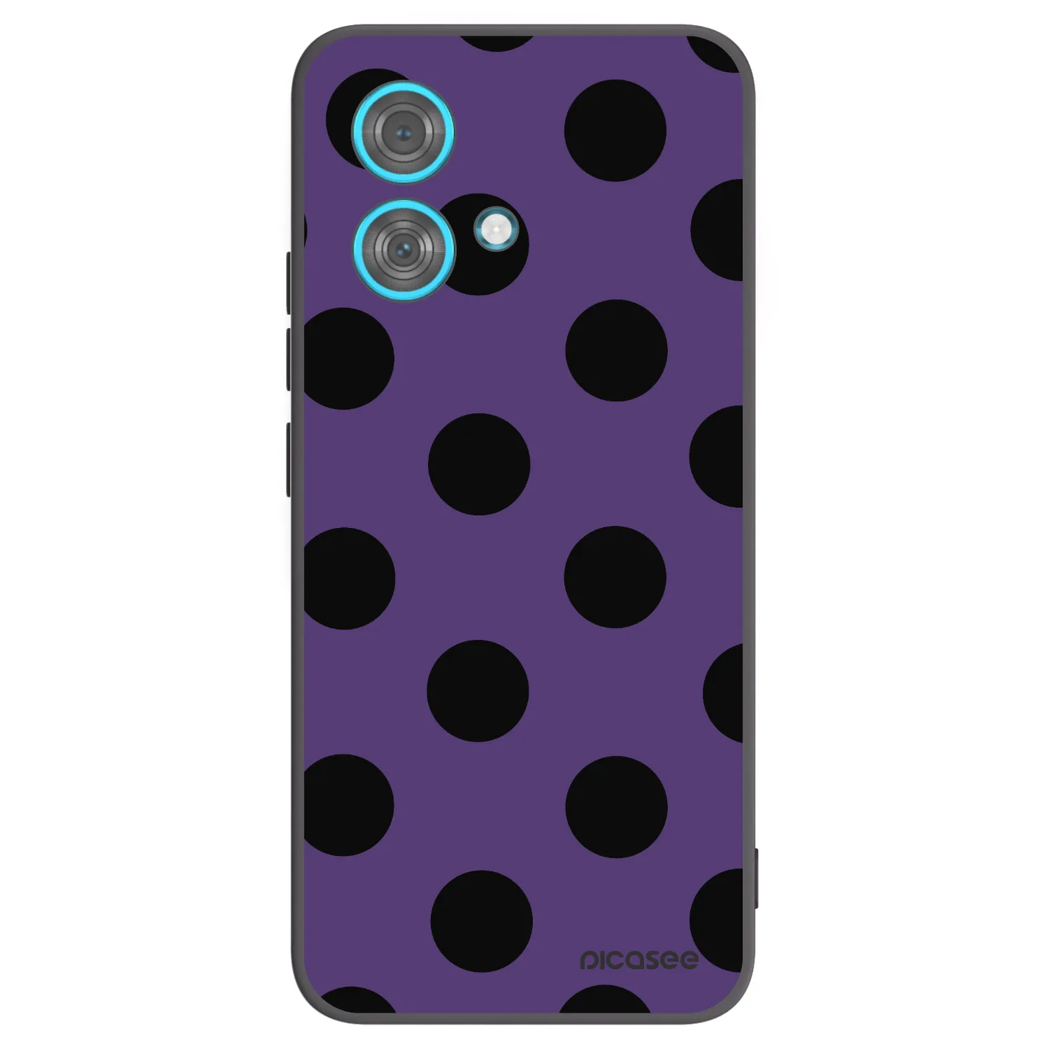 Picasee Μαύρη θήκη σιλικόνης για Motorola Edge 40 Neo - Big flickers 2