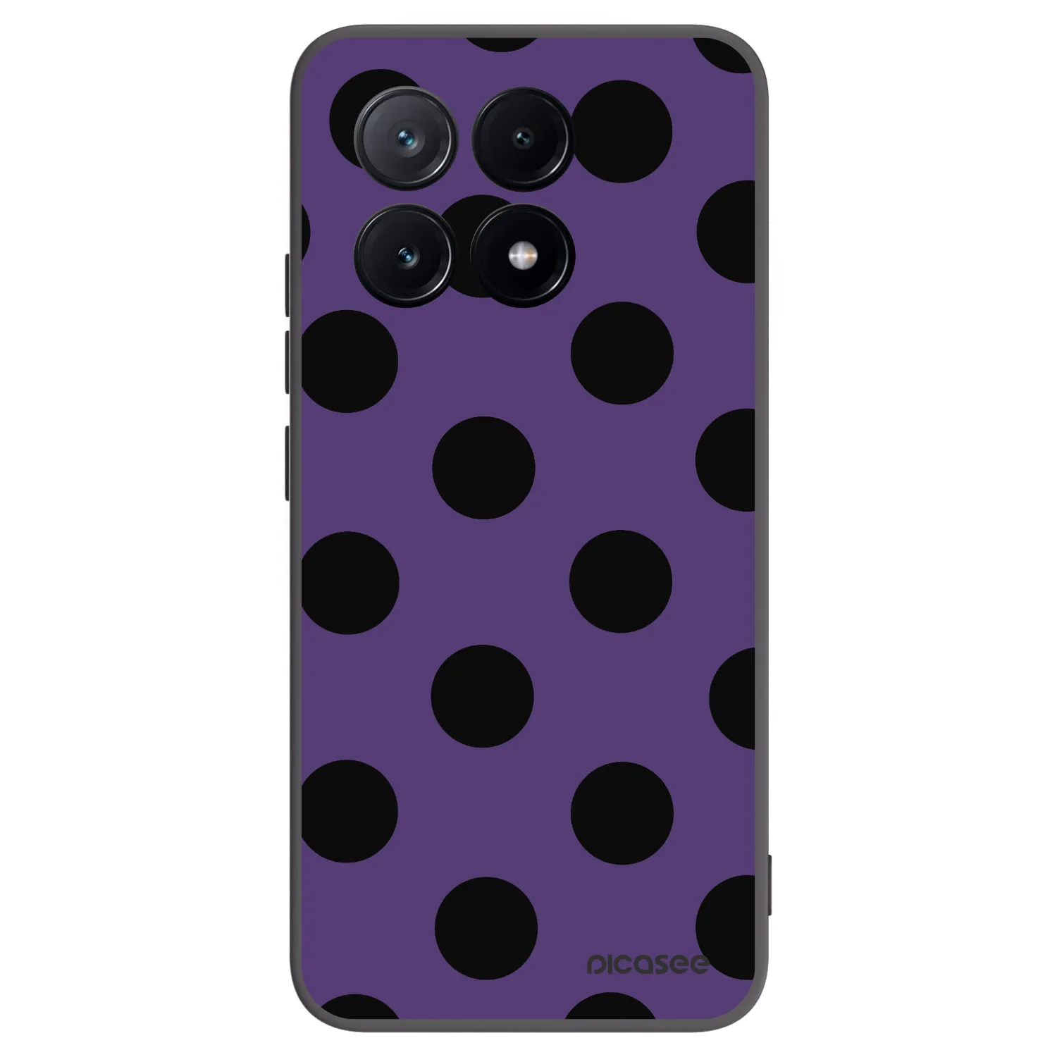 Picasee Μαύρη θήκη σιλικόνης για Xiaomi Poco X6 Pro - Big flickers 2