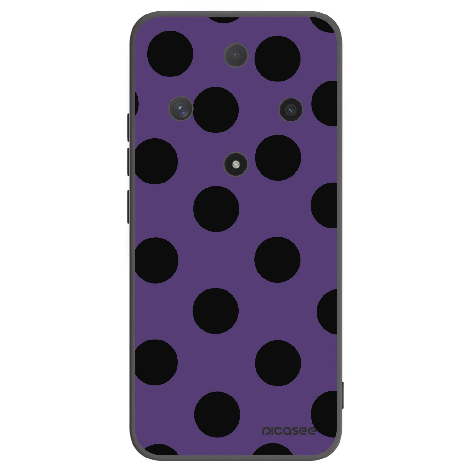 Picasee Μαύρη θήκη σιλικόνης για Honor Magic6 Lite 5G - Big flickers 2