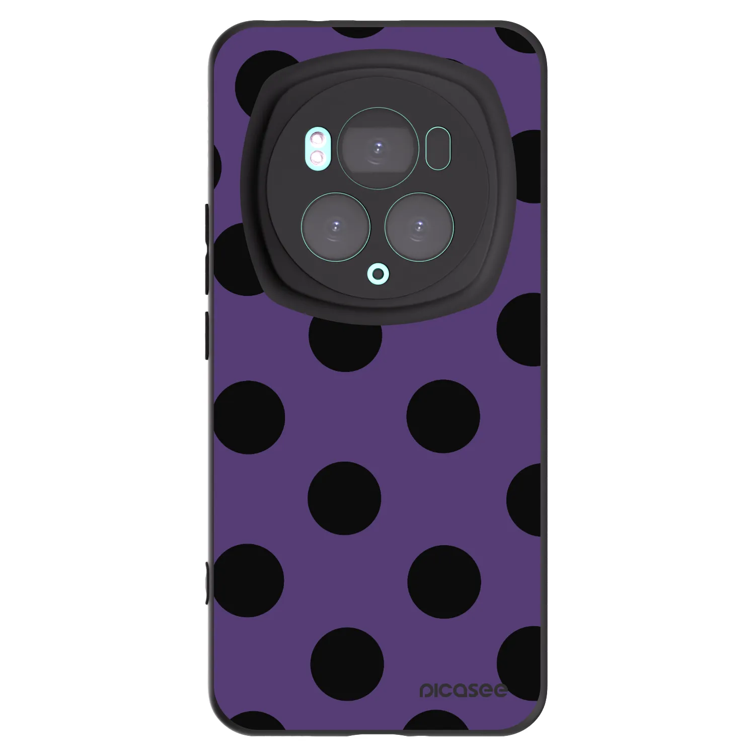 Picasee Μαύρη θήκη σιλικόνης για Honor Magic6 Pro - Big flickers 2