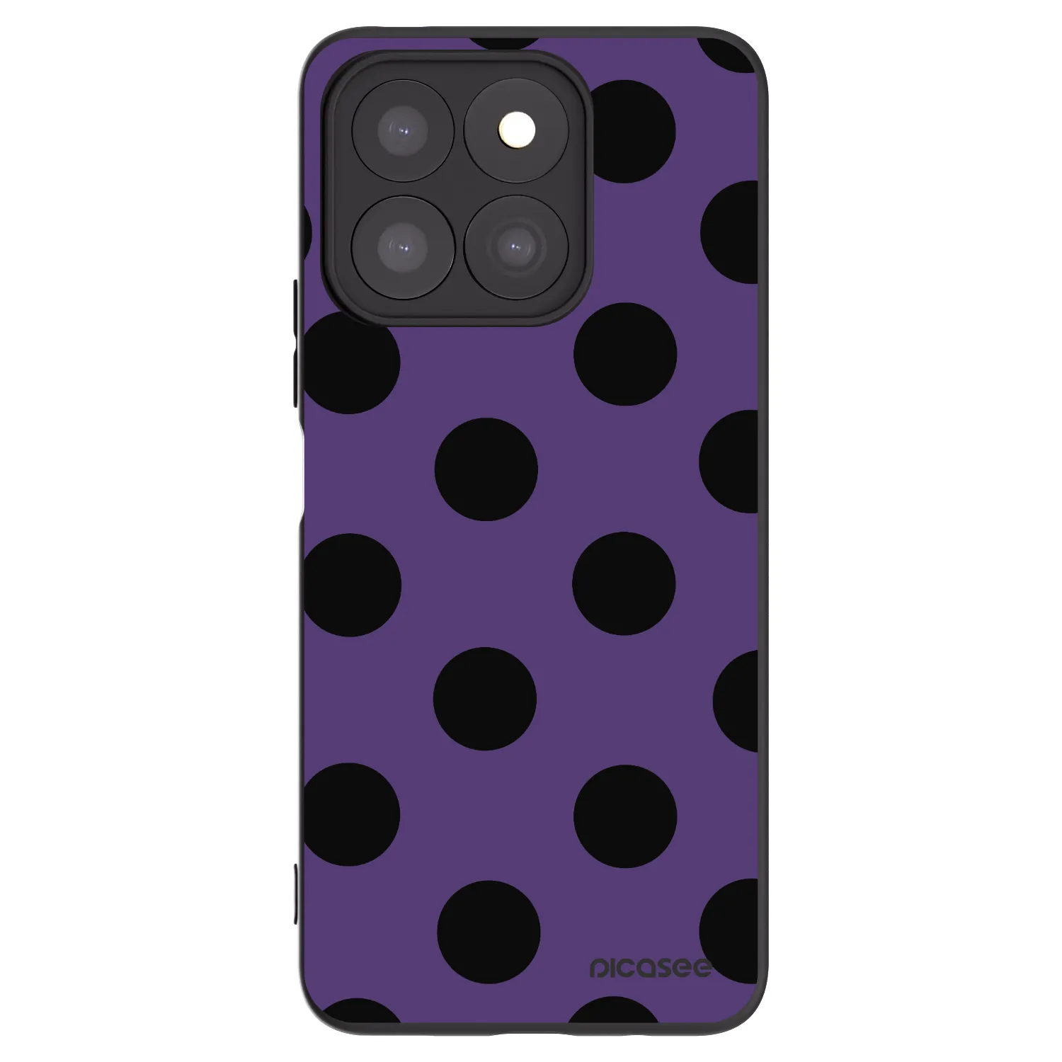 Picasee Μαύρη θήκη σιλικόνης για Honor X8b - Big flickers 2