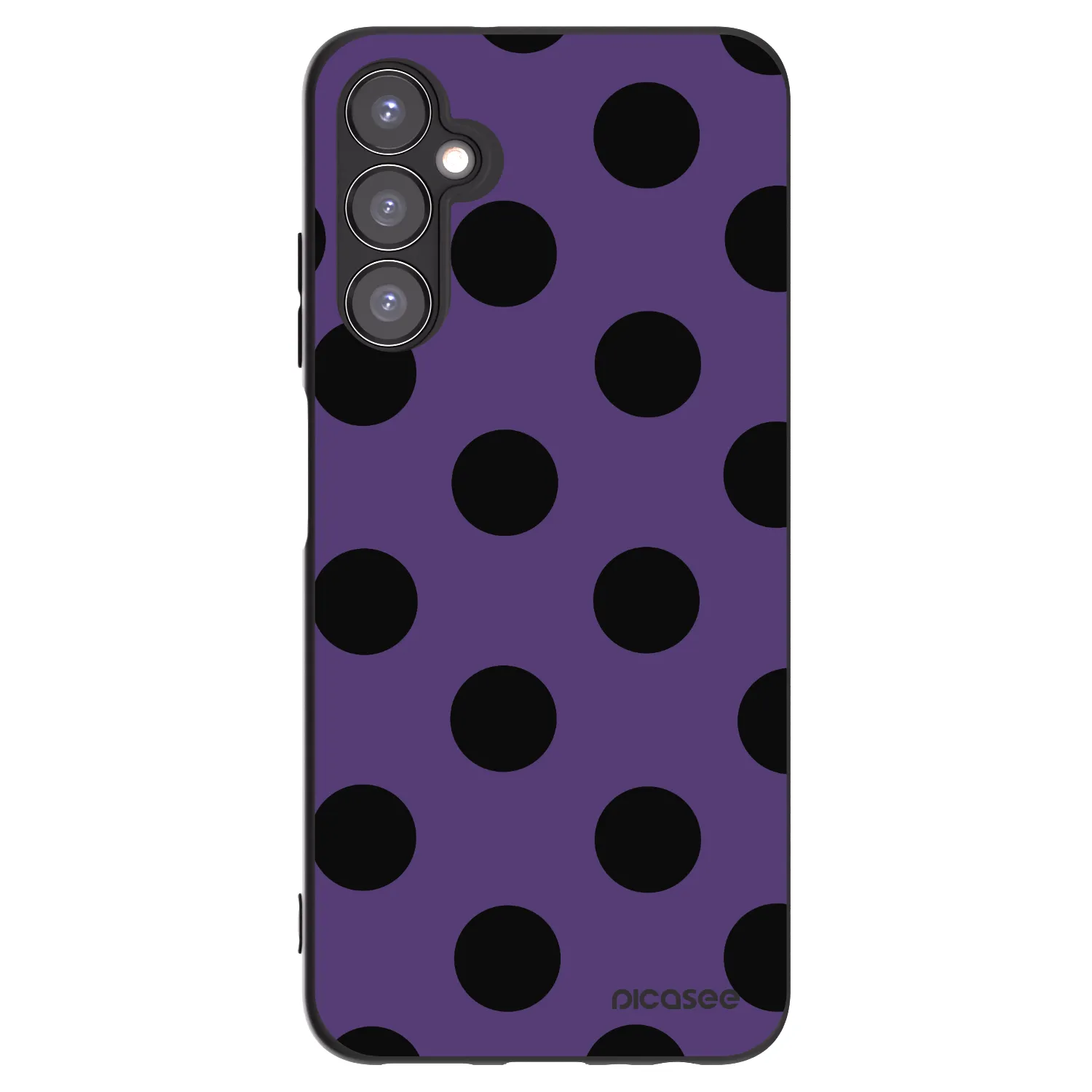 Picasee Μαύρη θήκη σιλικόνης για Samsung Galaxy A05s A057G - Big flickers 2